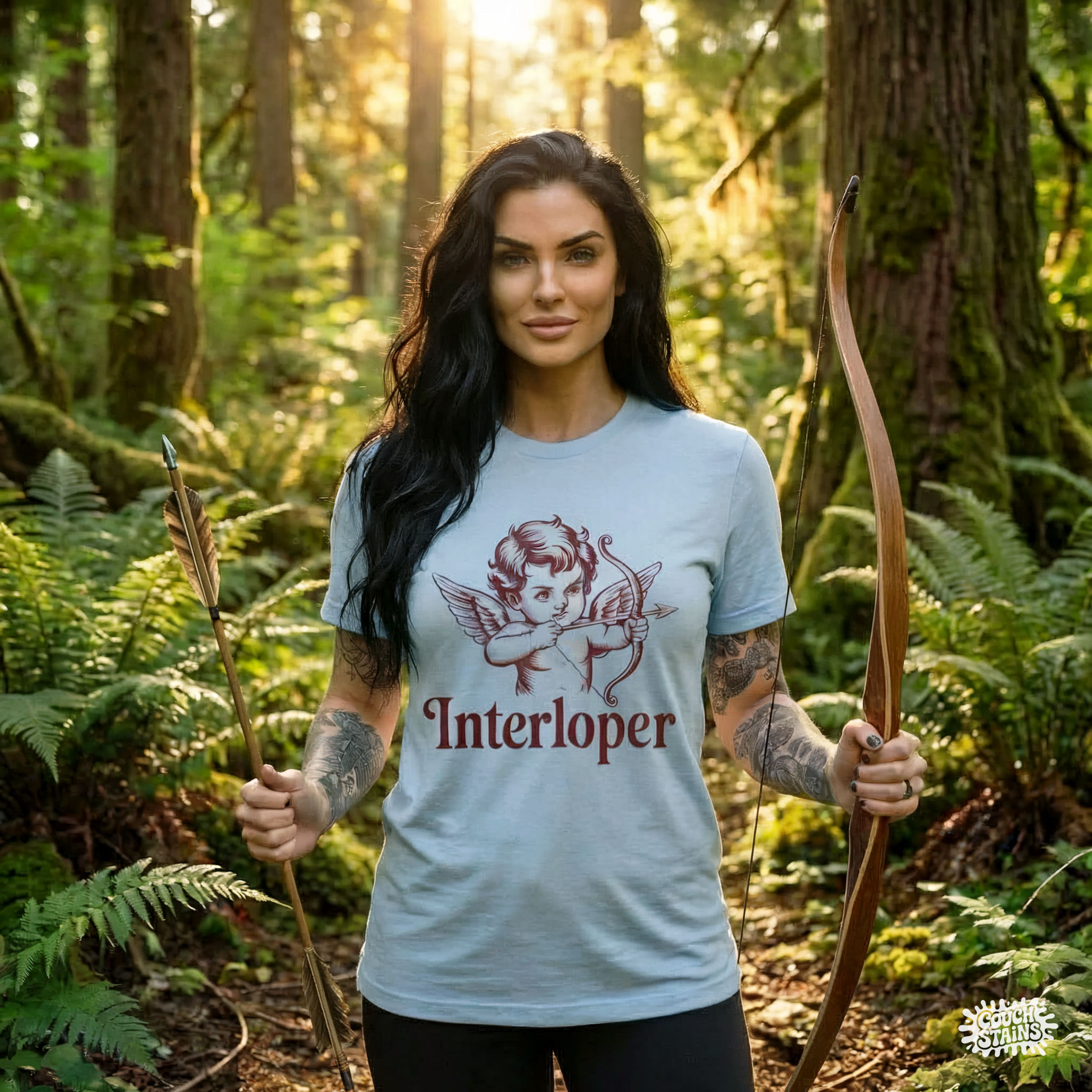 Interloper Cupid – Vintage Cherub Arrow Graphic Unisex T-Shirt product thumbnail image Interloper Cupid – Vintage Cherub Arrow Graphic Unisex T-Shirt product thumbnail image