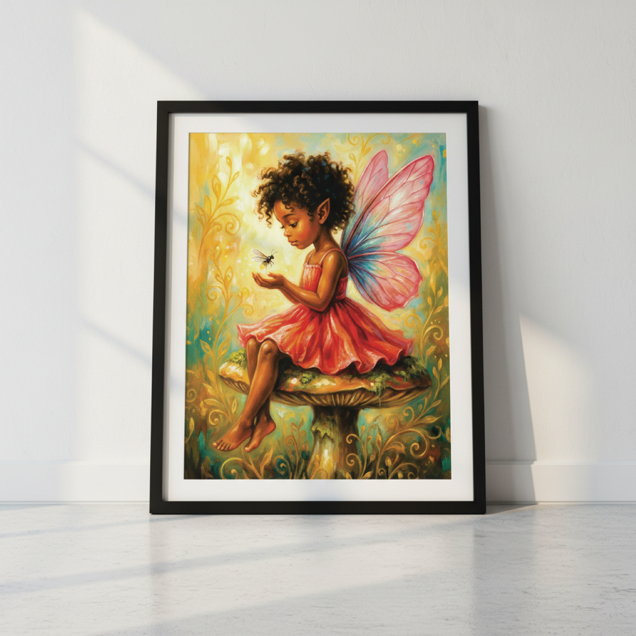 Butterfly Wings Fairy Girl Wall Art Poster— Heirloom Fantasy Storybook Pink Bedroom Decor (Matte, Museum-Grade) product thumbnail image Butterfly Wings Fairy Girl Wall Art Poster— Heirloom Fantasy Storybook Pink Bedroom Decor (Matte, Museum-Grade) product thumbnail image
