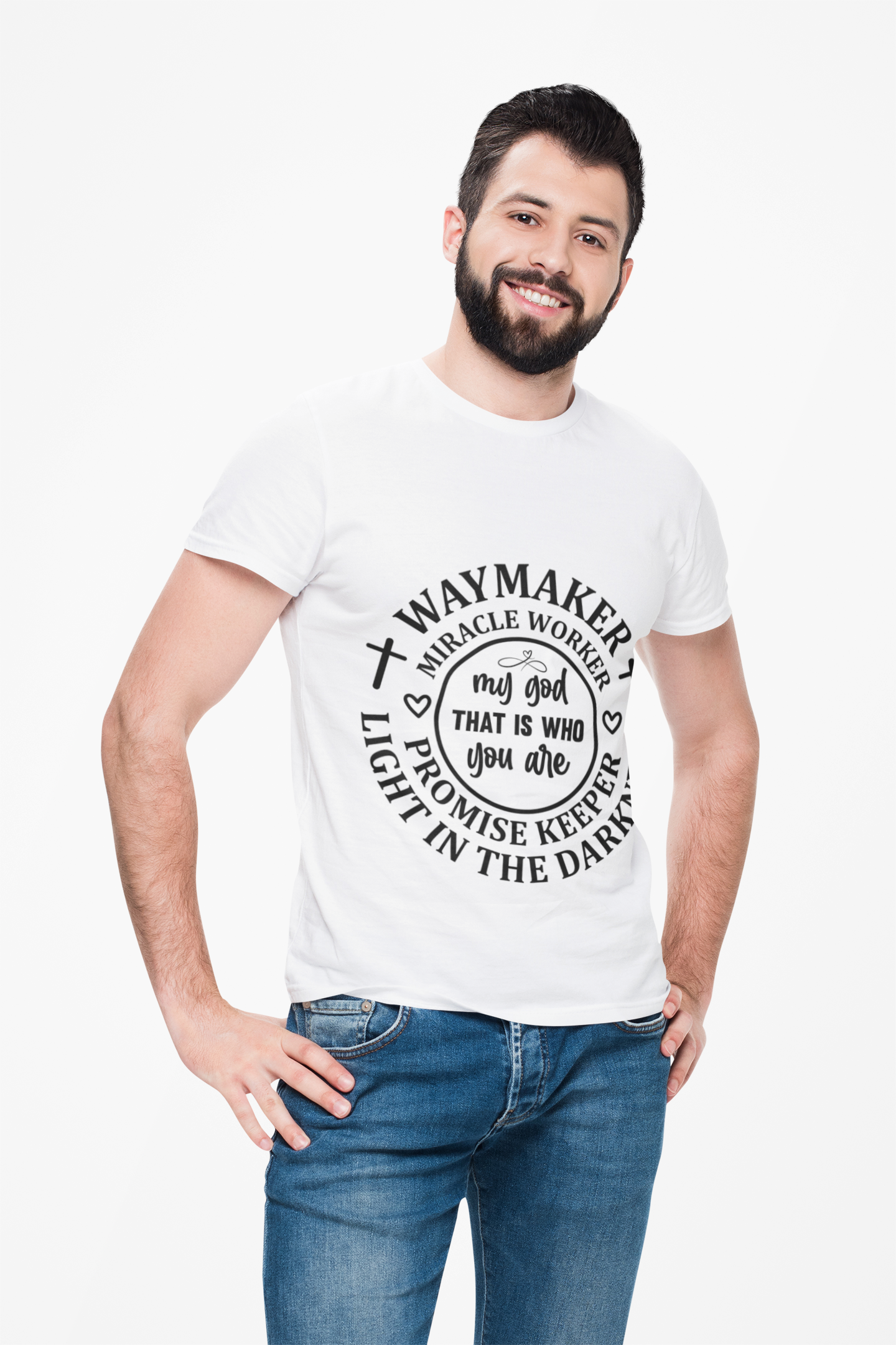 Comfort meets Style Unisex Tee with Uplifting Messages - Ideal for Everyday Wear and Faith-Based Gatherings product thumbnail image Comfort meets Style Unisex Tee with Uplifting Messages - Ideal for Everyday Wear and Faith-Based Gatherings product thumbnail image