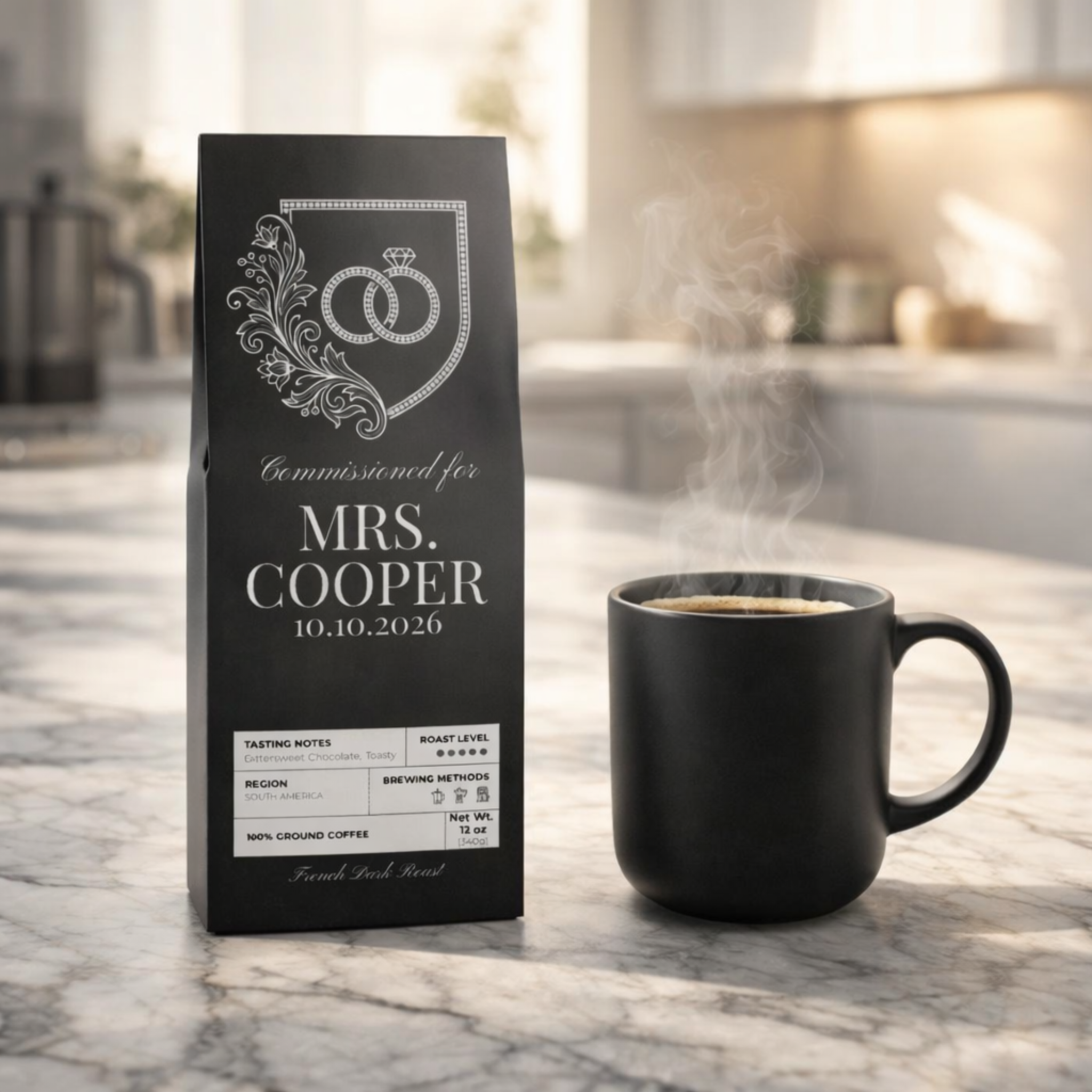 BrideEra's King's Daughter Coronation| Personalized French Dark Roast Coffee