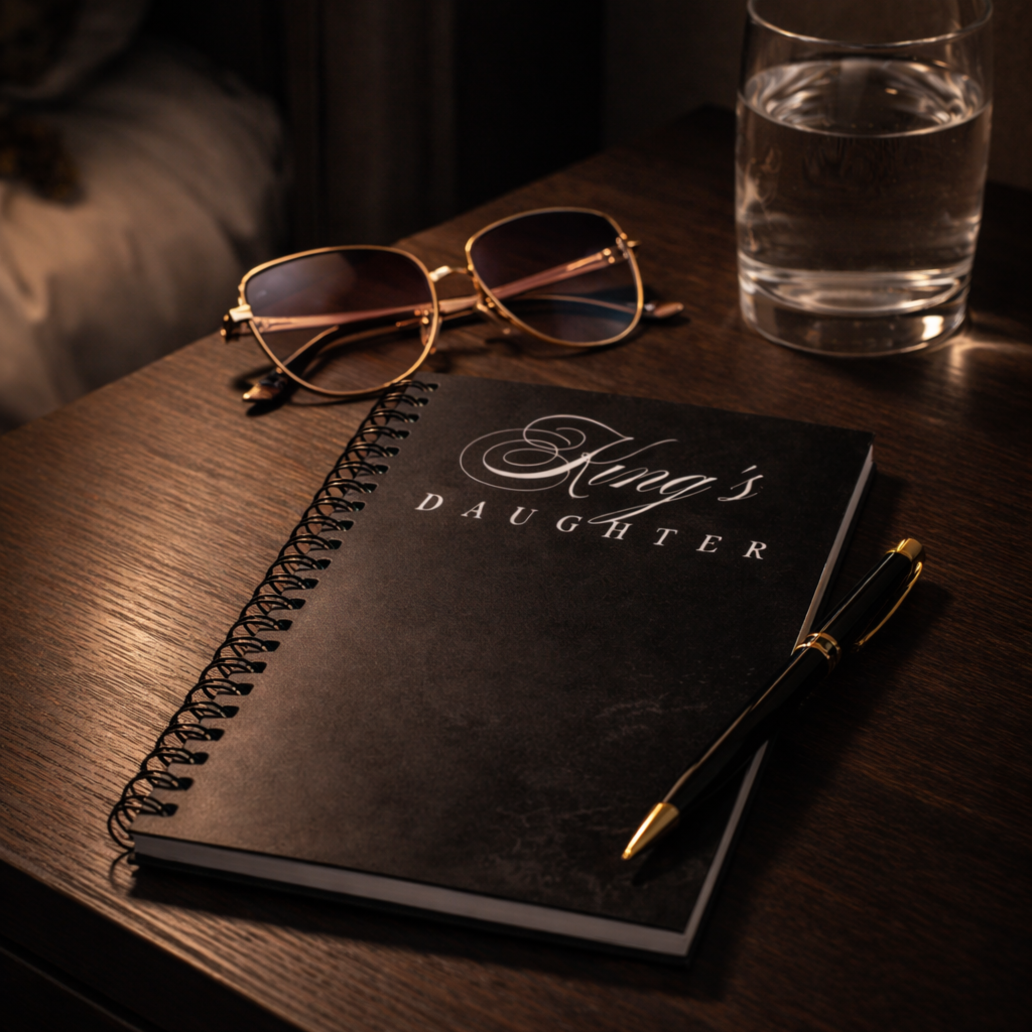 BrideEra King’s Daughter Spiral Notebook!Black Faith Journal, Ruled Note Book for Christian Gifts