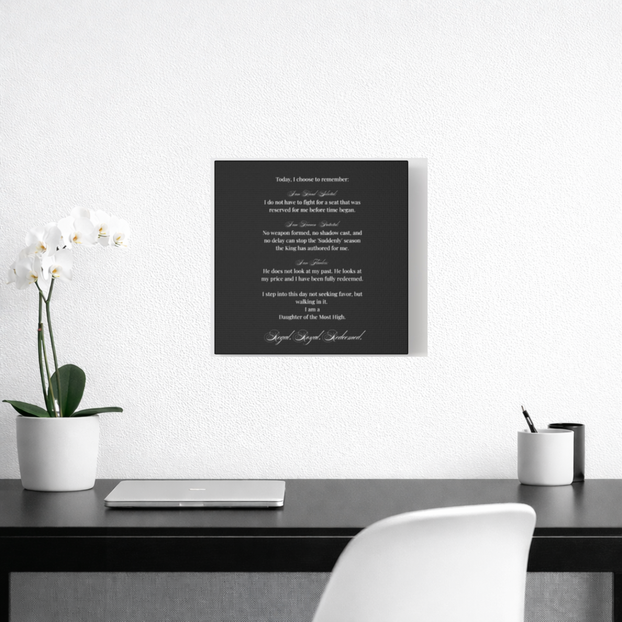 BrideEra King's Daughter Decree|Inspirational Matte Canvas Wall Art