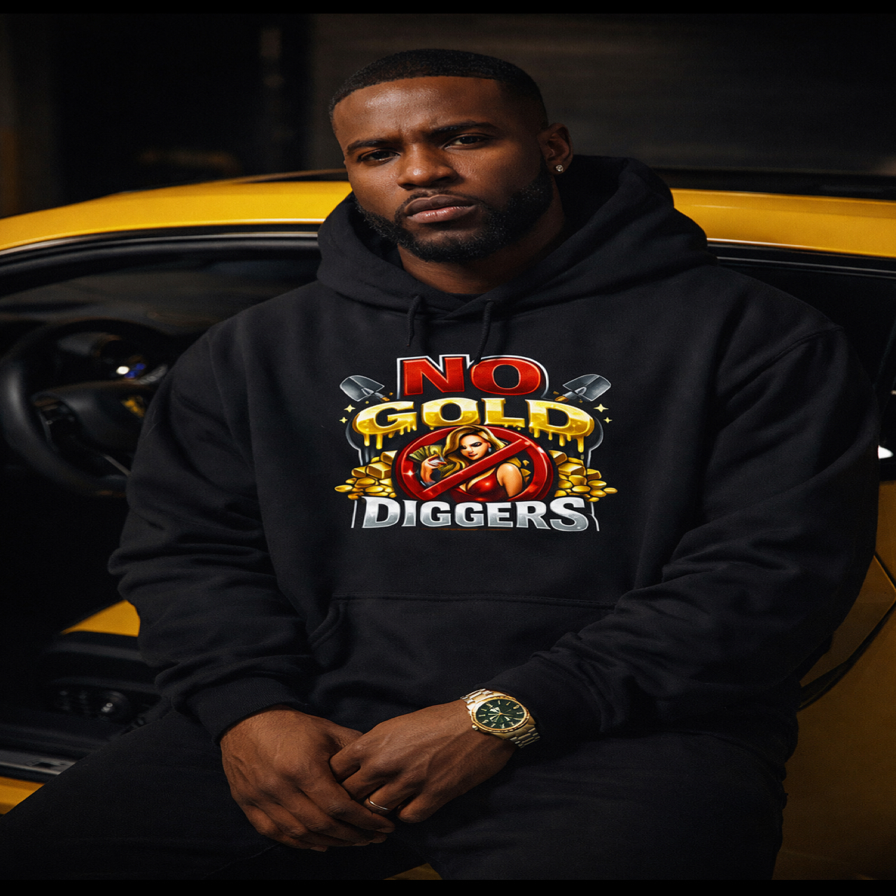 No Gold Diggers hoodie  product thumbnail image