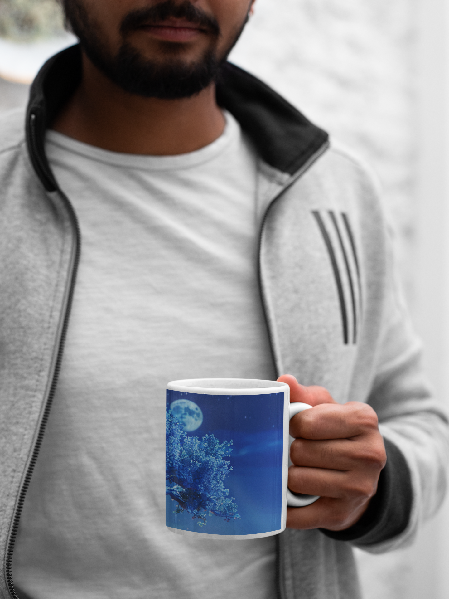 Tranquility Moonlit Ceramic Mug - 11oz & 15oz Tea or Coffee Cup, Gift for Dreamers, Relaxation, Housewarming, Meditation product thumbnail image Tranquility Moonlit Ceramic Mug - 11oz & 15oz Tea or Coffee Cup, Gift for Dreamers, Relaxation, Housewarming, Meditation product thumbnail image