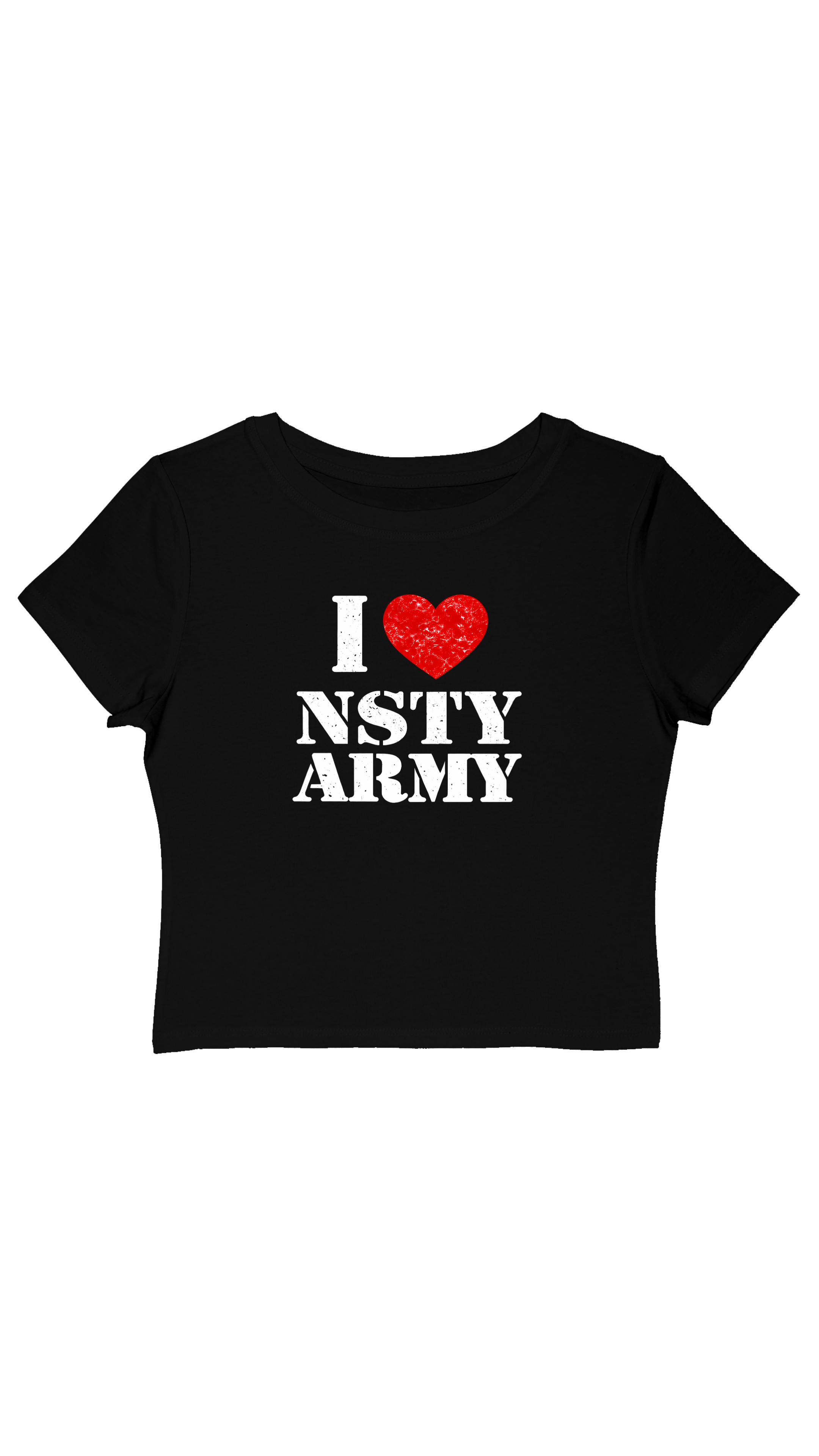 Valentines - I ♥️ NSTY Army Women's Baby Tee - Up to 5XL product thumbnail image Valentines - I ♥️ NSTY Army Women's Baby Tee - Up to 5XL product thumbnail image