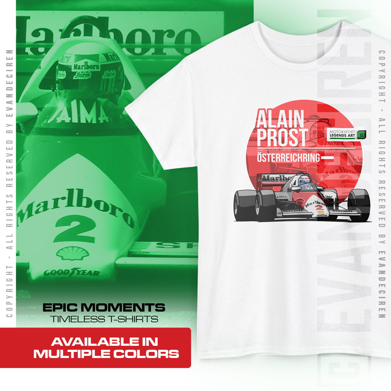 Alain Prost 1985 Legend Art | Osterreichring product thumbnail image