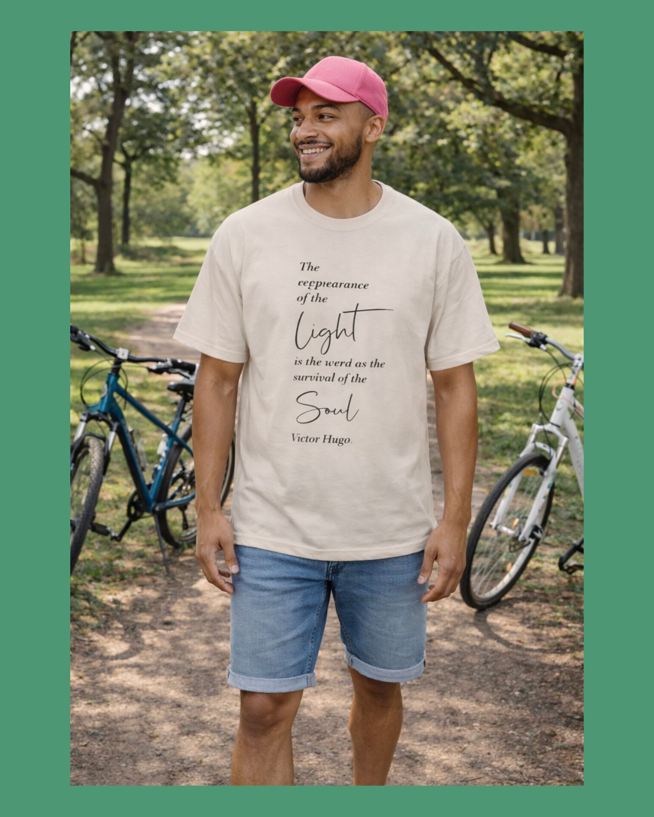 “The reappearance of the light” Men’s beefy tee in various colors  product thumbnail image