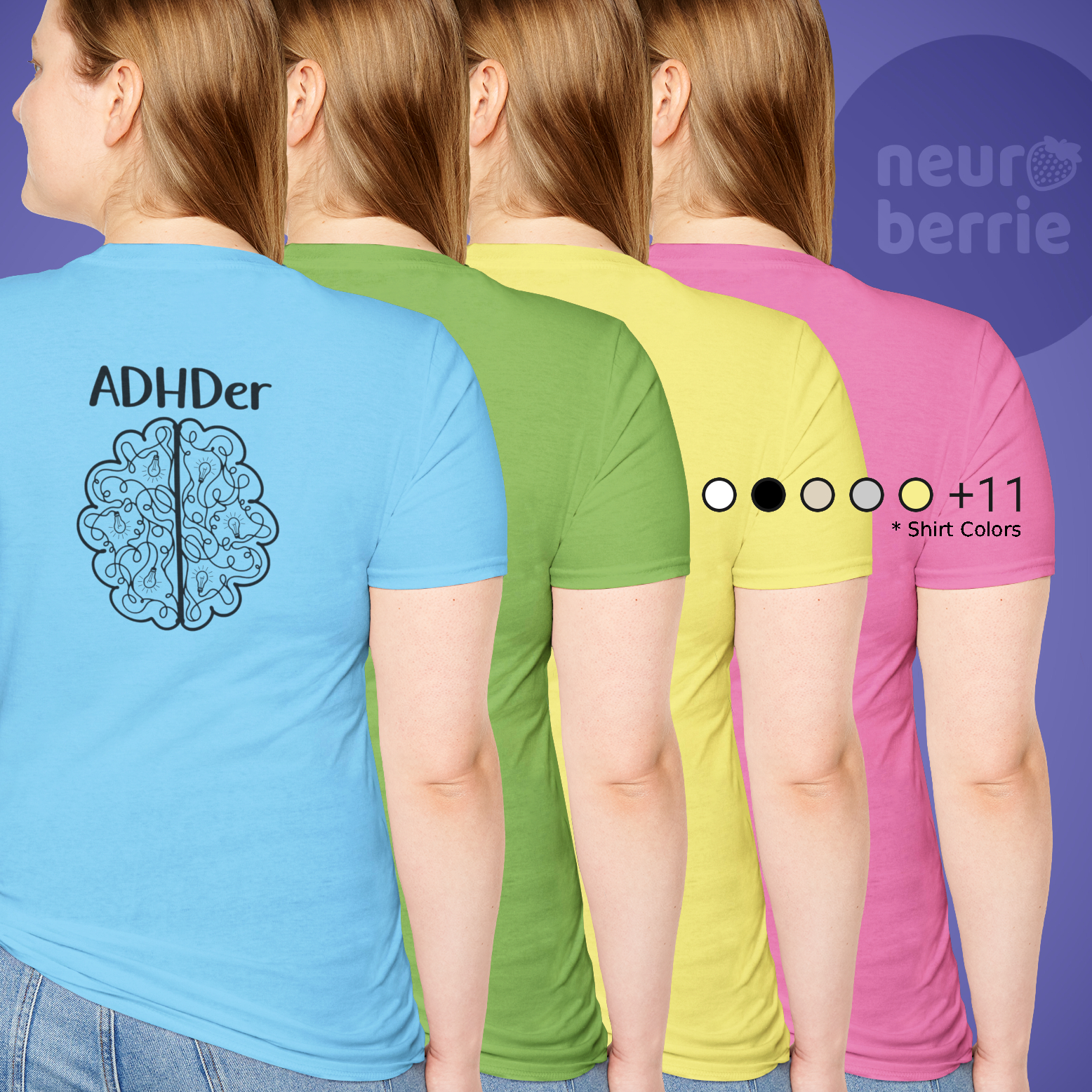 ADHD Brain Shirt for ADHDers - ADHD Adult Shirt - ADHD Awareness T-Shirt - Real ADHD Shirt I can Relate - Acceptance And Inclusion product thumbnail image ADHD Brain Shirt for ADHDers - ADHD Adult Shirt - ADHD Awareness T-Shirt - Real ADHD Shirt I can Relate - Acceptance And Inclusion product thumbnail image