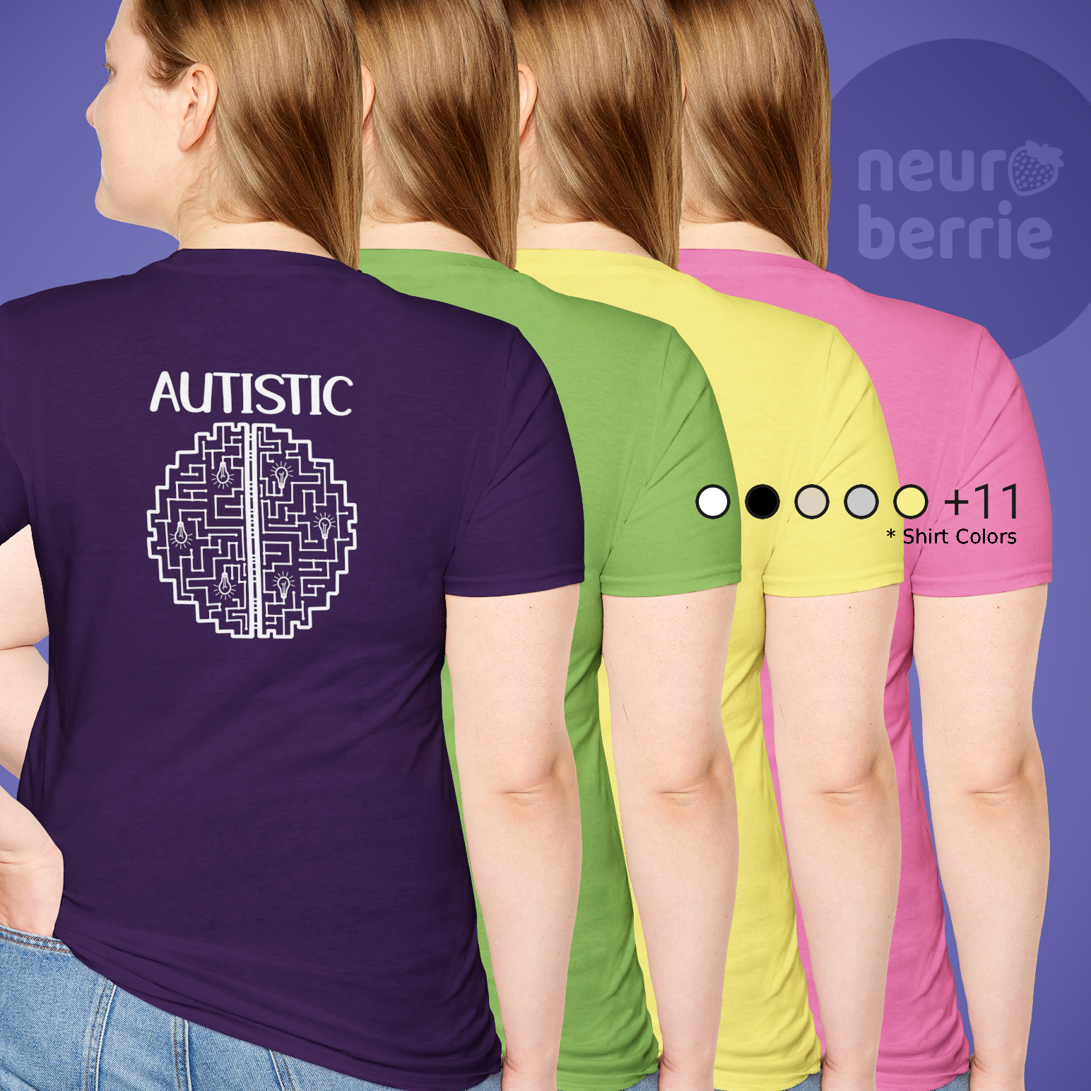 Autistic Brain T-Shirt for autistic Adults - Autism Awareness Shirt - Real Autism Shirt I can Relate - Acceptance And Inclusion