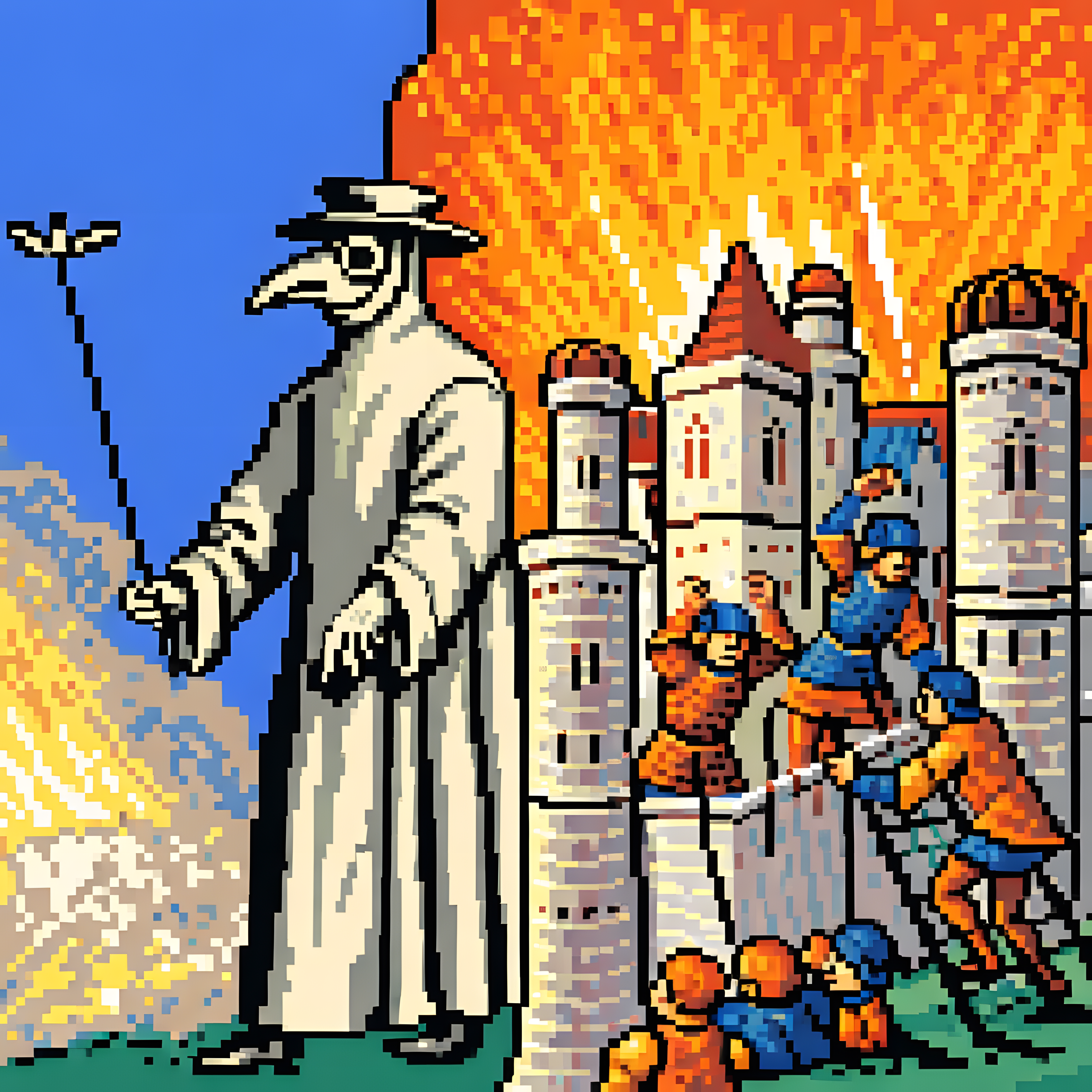 Medieval 8 Bit Hoodie product thumbnail image