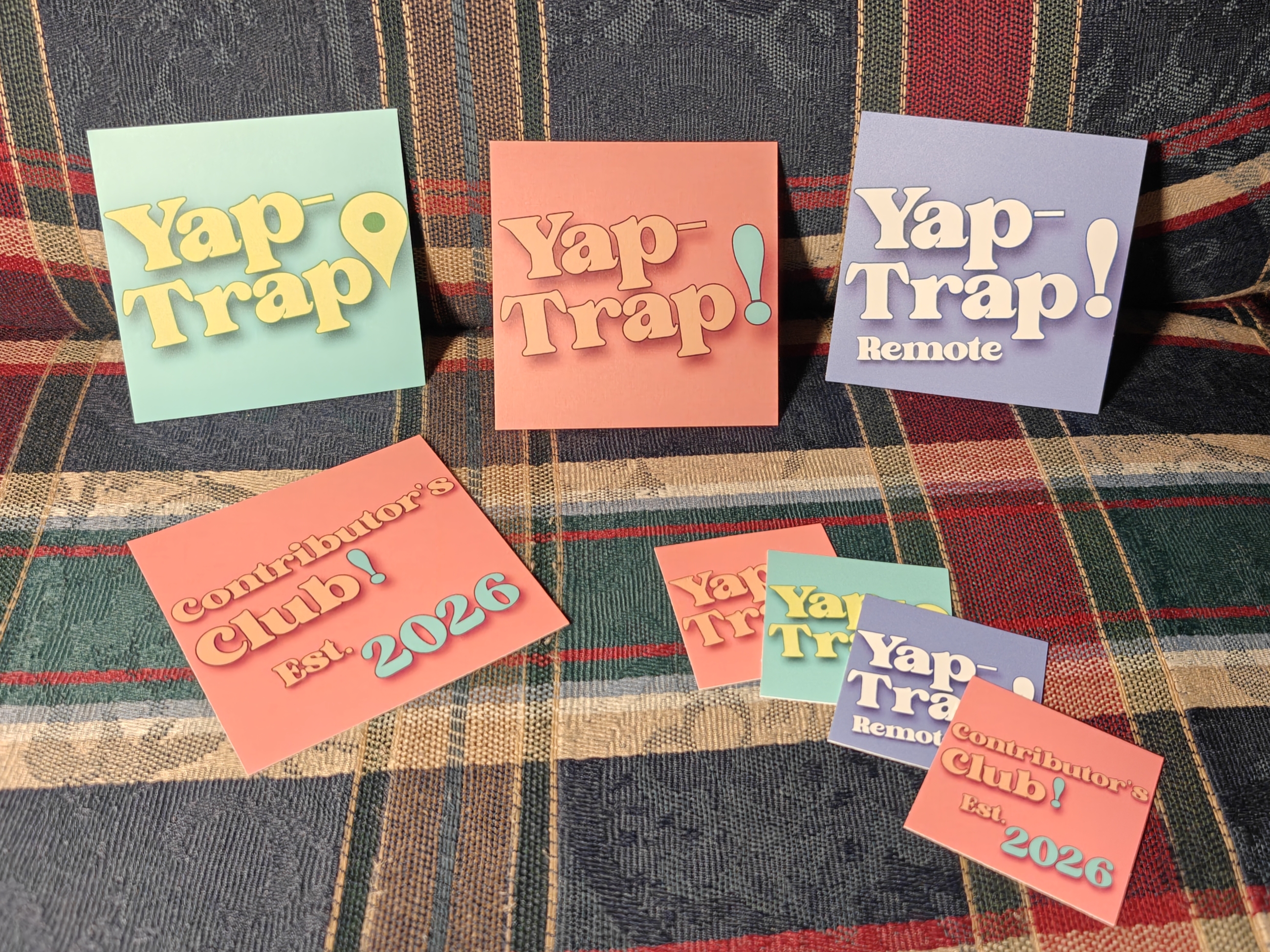Yap-Trap! Logo Vinyl Sticker product thumbnail image Yap-Trap! Logo Vinyl Sticker product thumbnail image