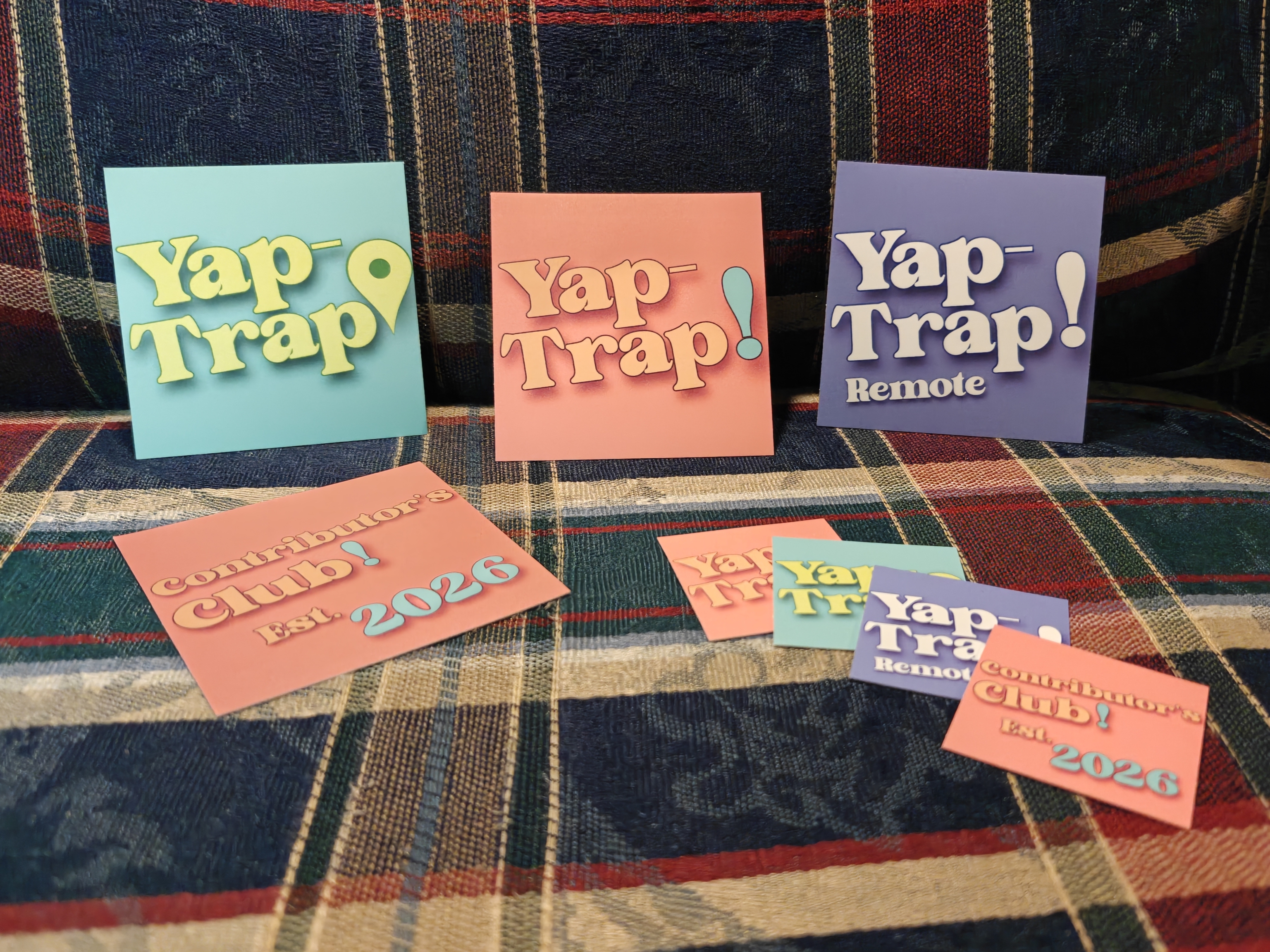 Yap-Trap! Logo Vinyl Sticker product thumbnail image Yap-Trap! Logo Vinyl Sticker product thumbnail image