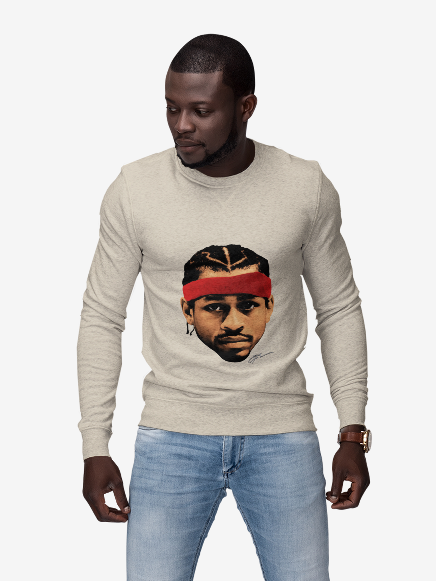 Unisex Crewneck Sweatshirt - Allen Iverson Inspired Design product thumbnail image Unisex Crewneck Sweatshirt - Allen Iverson Inspired Design product thumbnail image
