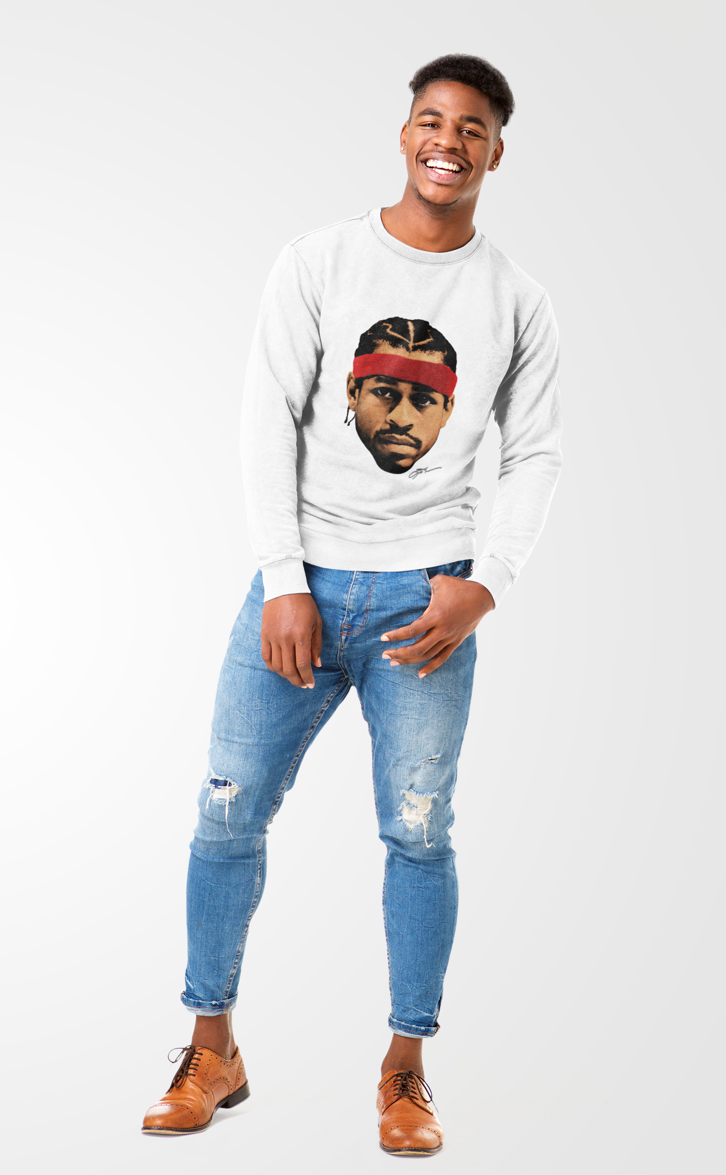 Unisex Crewneck Sweatshirt - Allen Iverson Inspired Design product thumbnail image