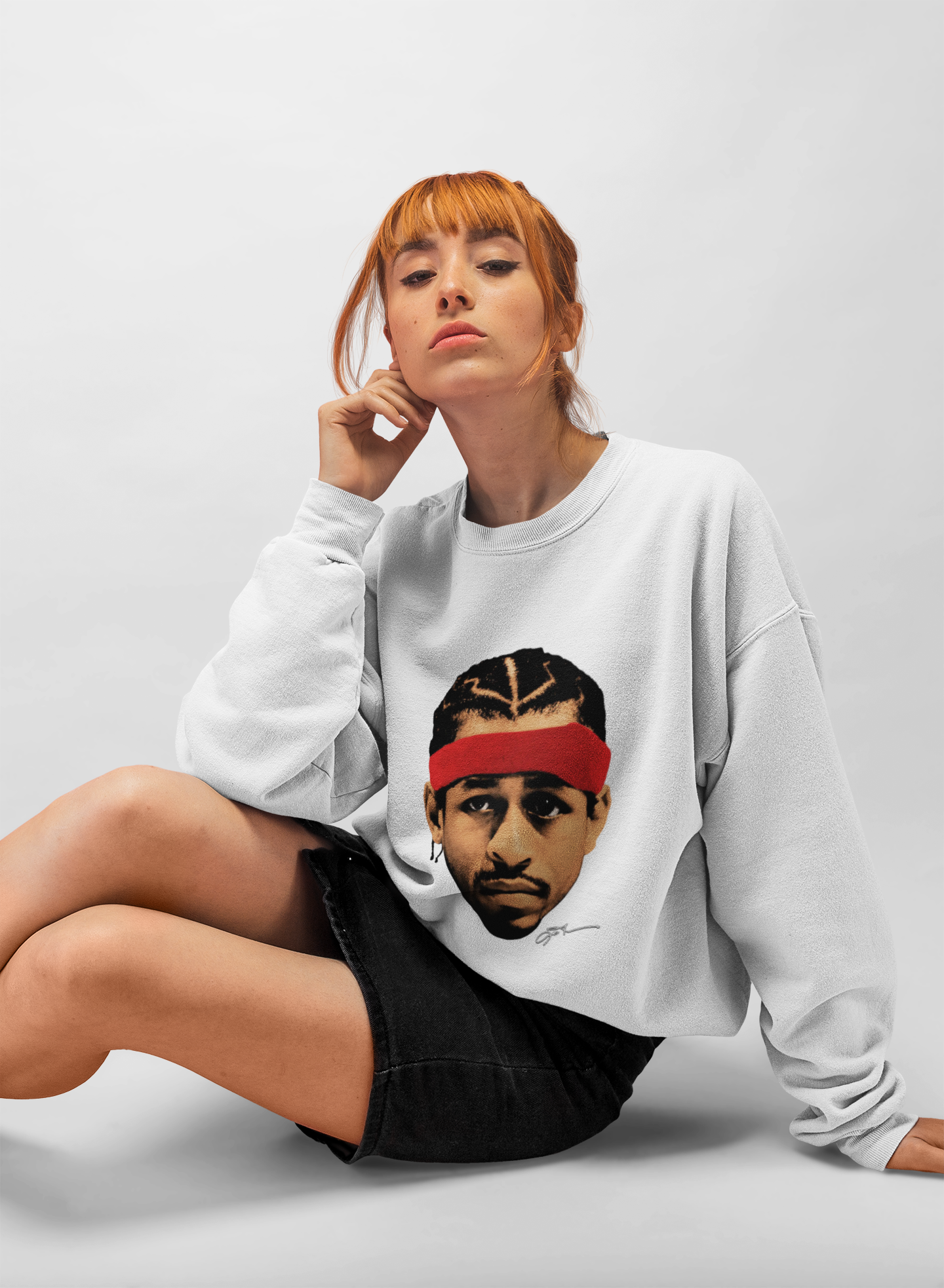 Unisex Crewneck Sweatshirt - Allen Iverson Inspired Design product thumbnail image Unisex Crewneck Sweatshirt - Allen Iverson Inspired Design product thumbnail image