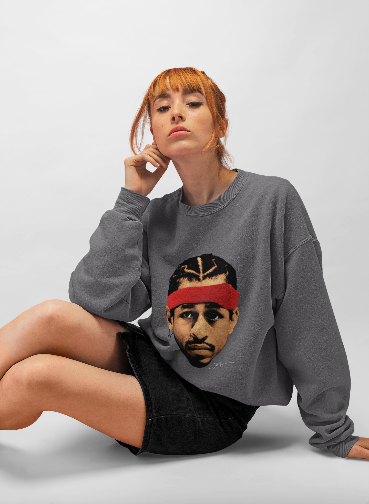 Unisex Crewneck Sweatshirt - Allen Iverson Inspired Design product thumbnail image