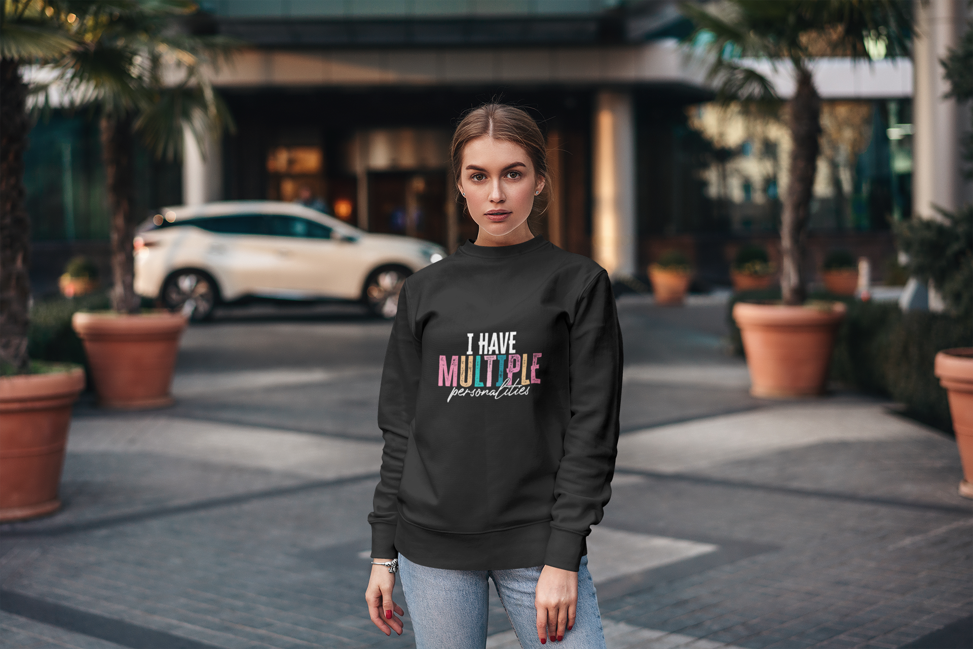 I Have Multiple Personalities Sweatshirt - Unisex Heavy Blend™ Crewneck for Quirky Individuals product thumbnail image