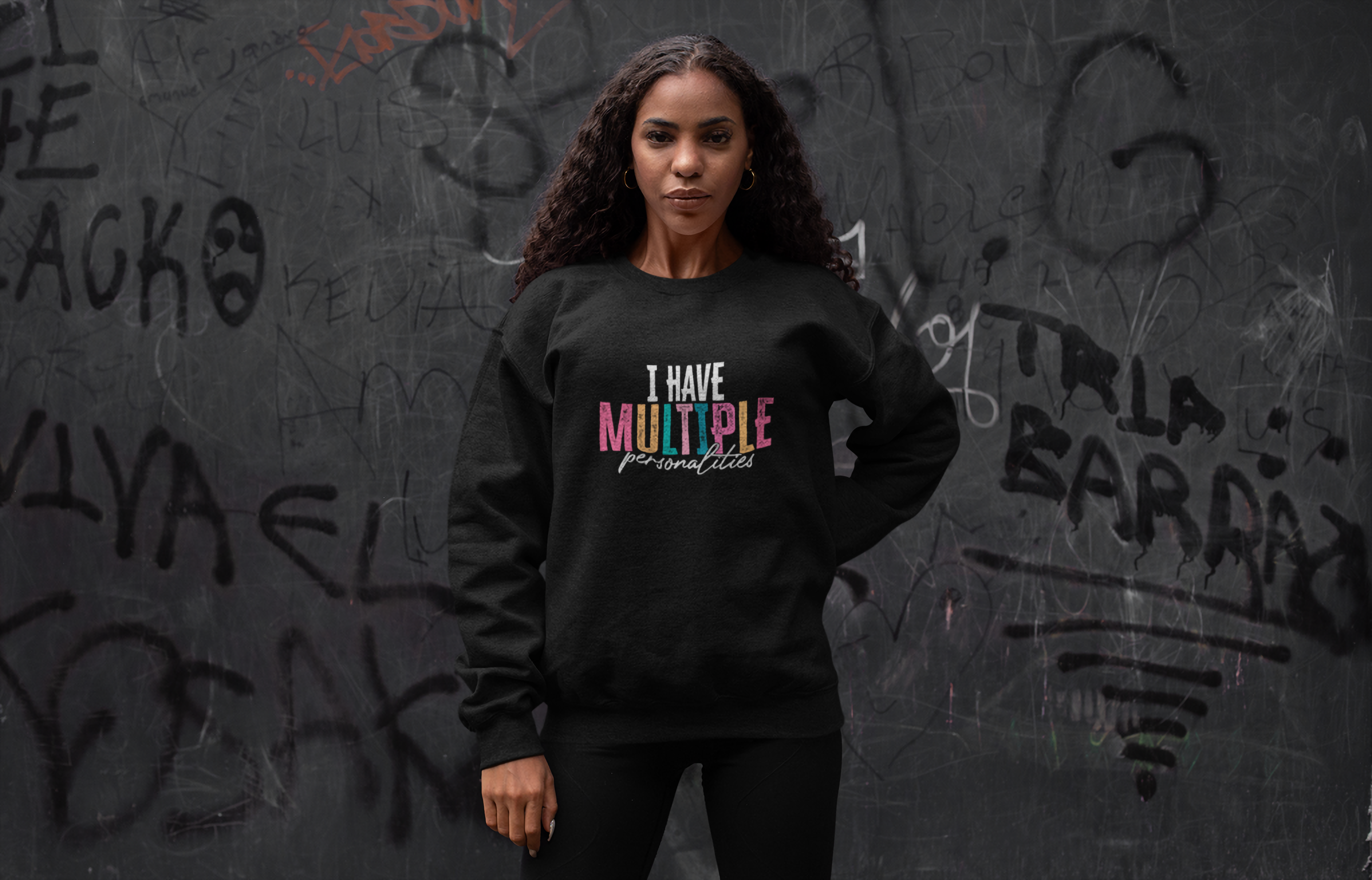 I Have Multiple Personalities Sweatshirt - Unisex Heavy Blend™ Crewneck for Quirky Individuals product thumbnail image