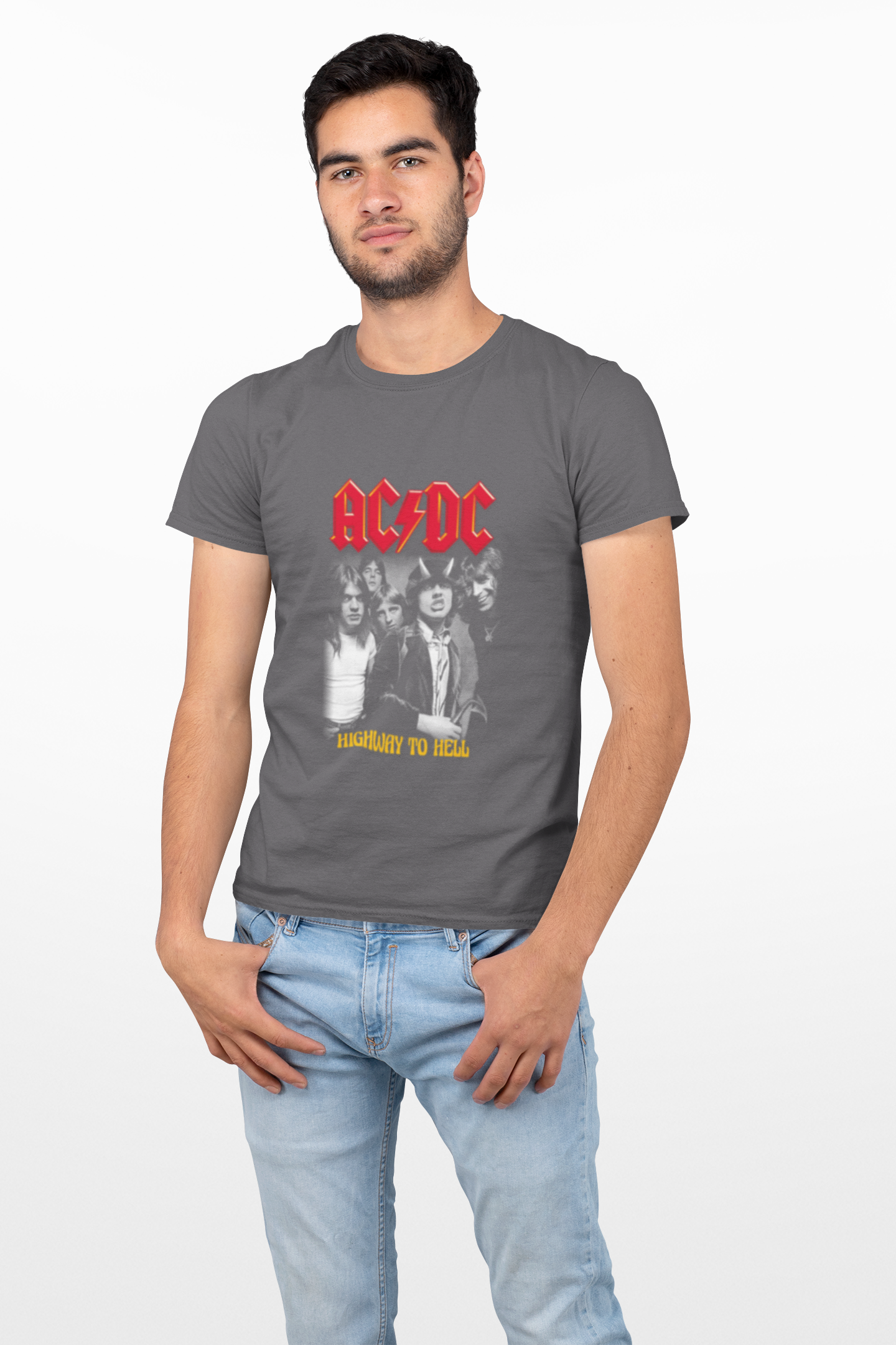 AC/DC Highway to Hell Unisex Heavy Cotton Tee - Rock Concert Style Shirt product thumbnail image AC/DC Highway to Hell Unisex Heavy Cotton Tee - Rock Concert Style Shirt product thumbnail image