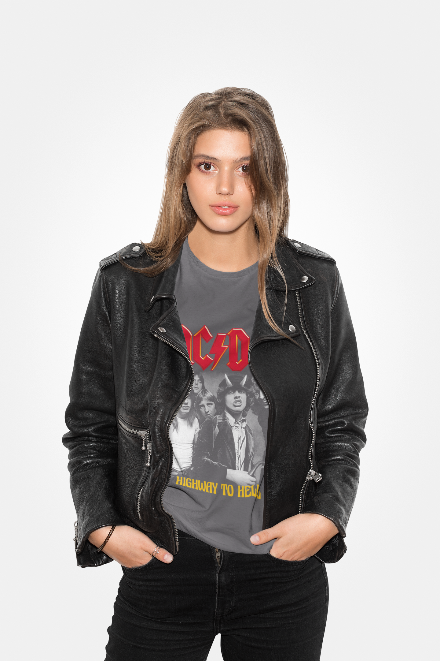 AC/DC Highway to Hell Unisex Heavy Cotton Tee - Rock Concert Style Shirt product thumbnail image AC/DC Highway to Hell Unisex Heavy Cotton Tee - Rock Concert Style Shirt product thumbnail image