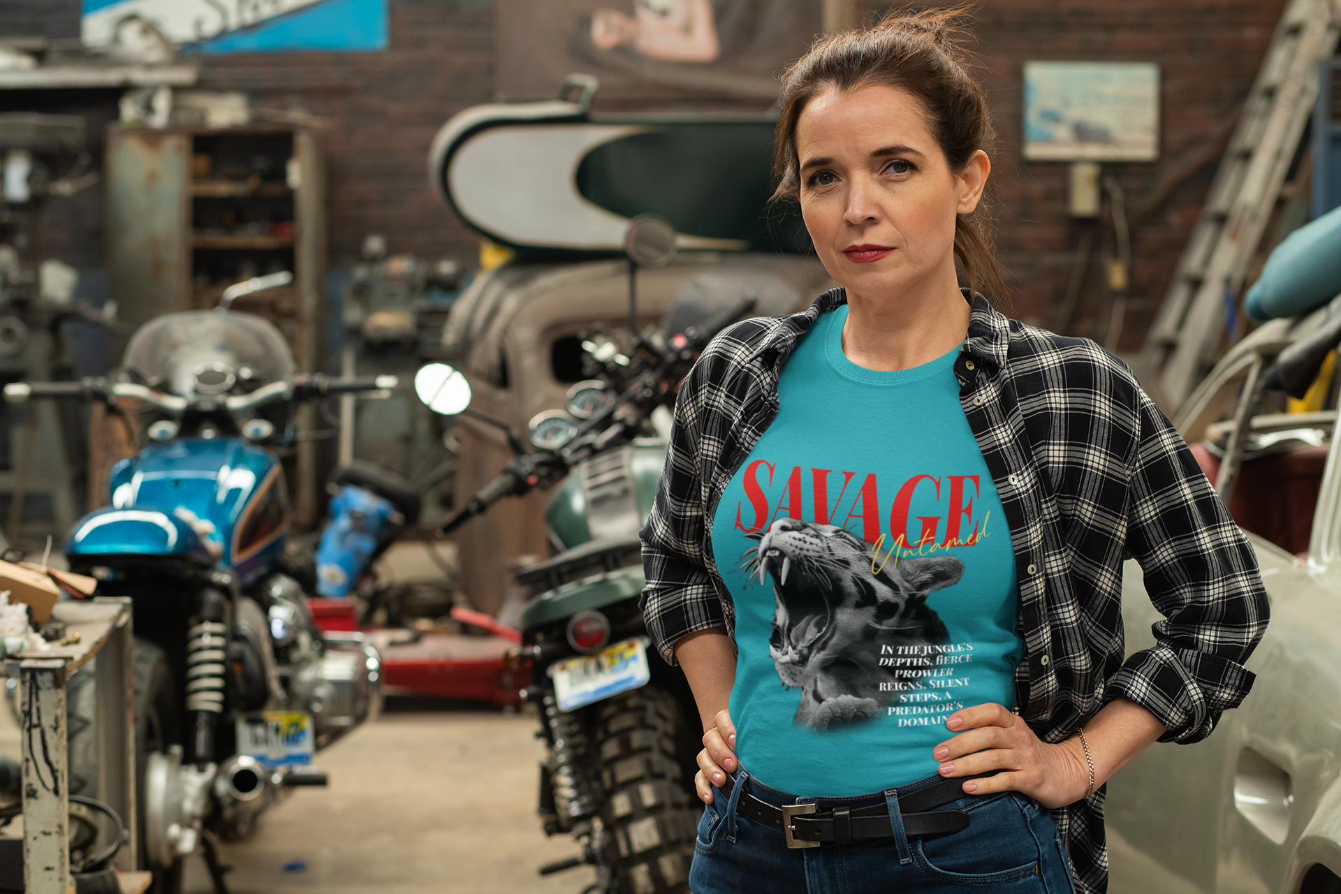 Savage Tiger Unisex Heavy Cotton Tee - Wild Graphic Tee for Bold Style product thumbnail image Savage Tiger Unisex Heavy Cotton Tee - Wild Graphic Tee for Bold Style product thumbnail image