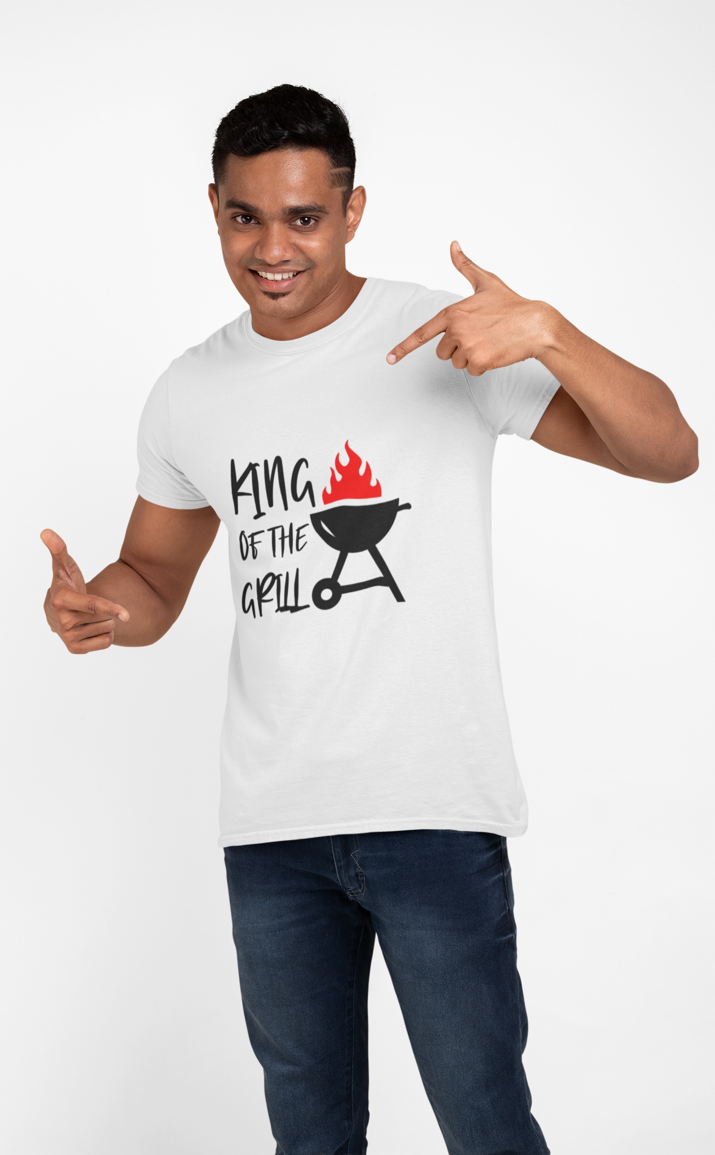 Men King of the Grill Heavy Cotton Tee product thumbnail image Men King of the Grill Heavy Cotton Tee product thumbnail image