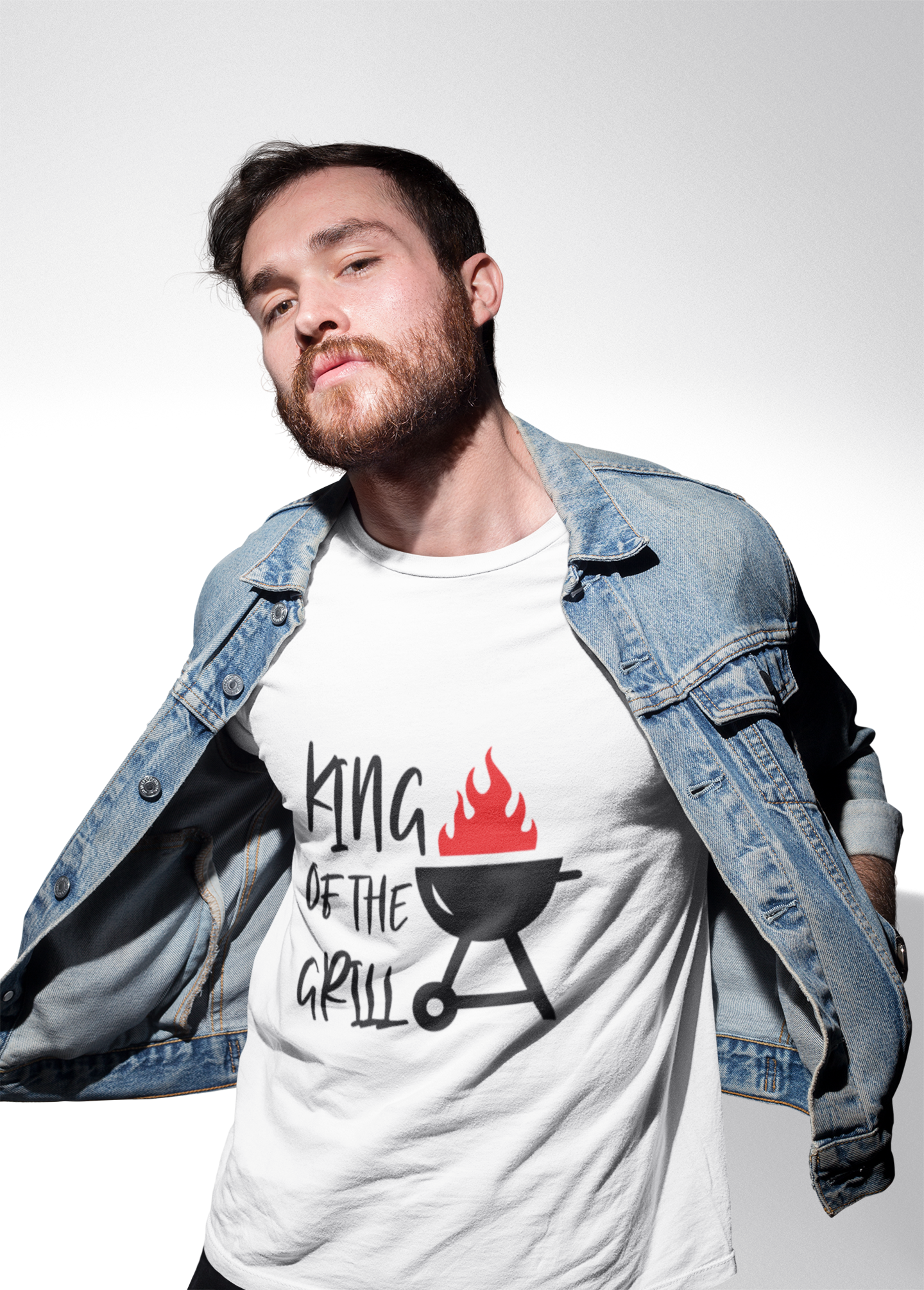 Men King of the Grill  Heavy Cotton Tee product thumbnail image