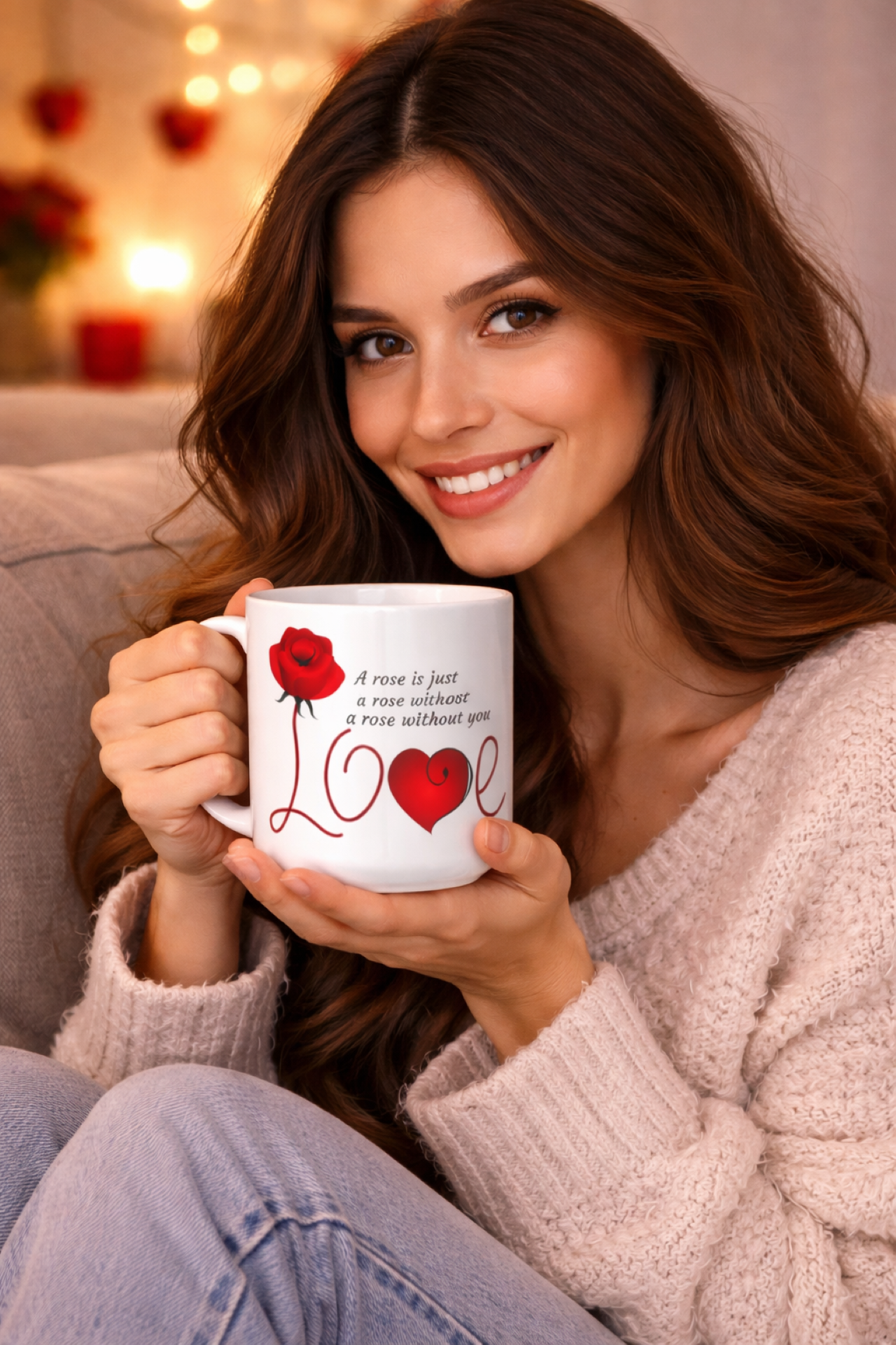 Personalize Ceramic Mug 15oz, Valentines day mug, A rose is just a rose mug, I heart mug, Birthday mug, Anniversary Gift, Wife coffee cup. product thumbnail image Personalize Ceramic Mug 15oz, Valentines day mug, A rose is just a rose mug, I heart mug, Birthday mug, Anniversary Gift, Wife coffee cup. product thumbnail image