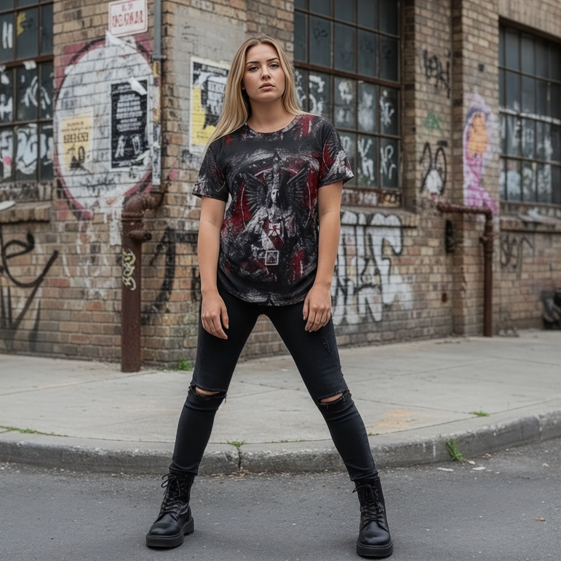 Women's Queen Sovereign Short Sleeve Shirt— Grunge Goth Heraldic All-Over Print product thumbnail image Women's Queen Sovereign Short Sleeve Shirt— Grunge Goth Heraldic All-Over Print product thumbnail image