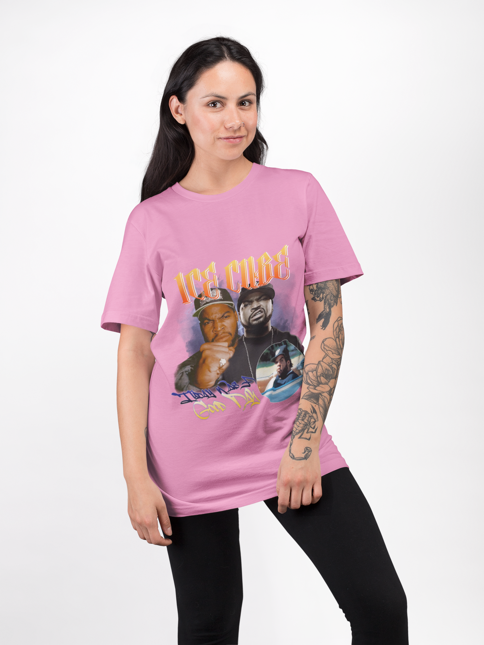 Ice Cube Vintage Unisex Heavy Cotton Tee - Relaxed Casual Wear for Hip-Hop Fans product thumbnail image