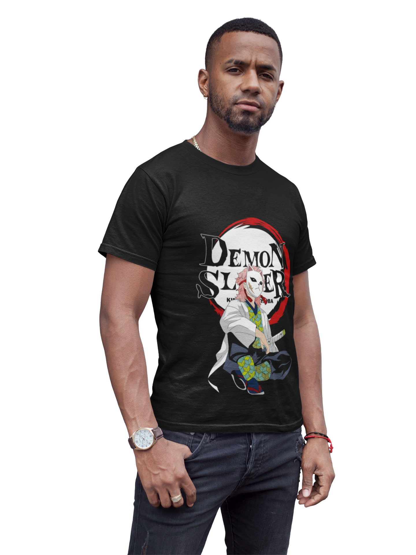 Demon Slayer Unisex Heavy Cotton Tee - Anime Graphic T-Shirt Demon Slayer Unisex Heavy Cotton Tee - Anime Graphic T-Shirt