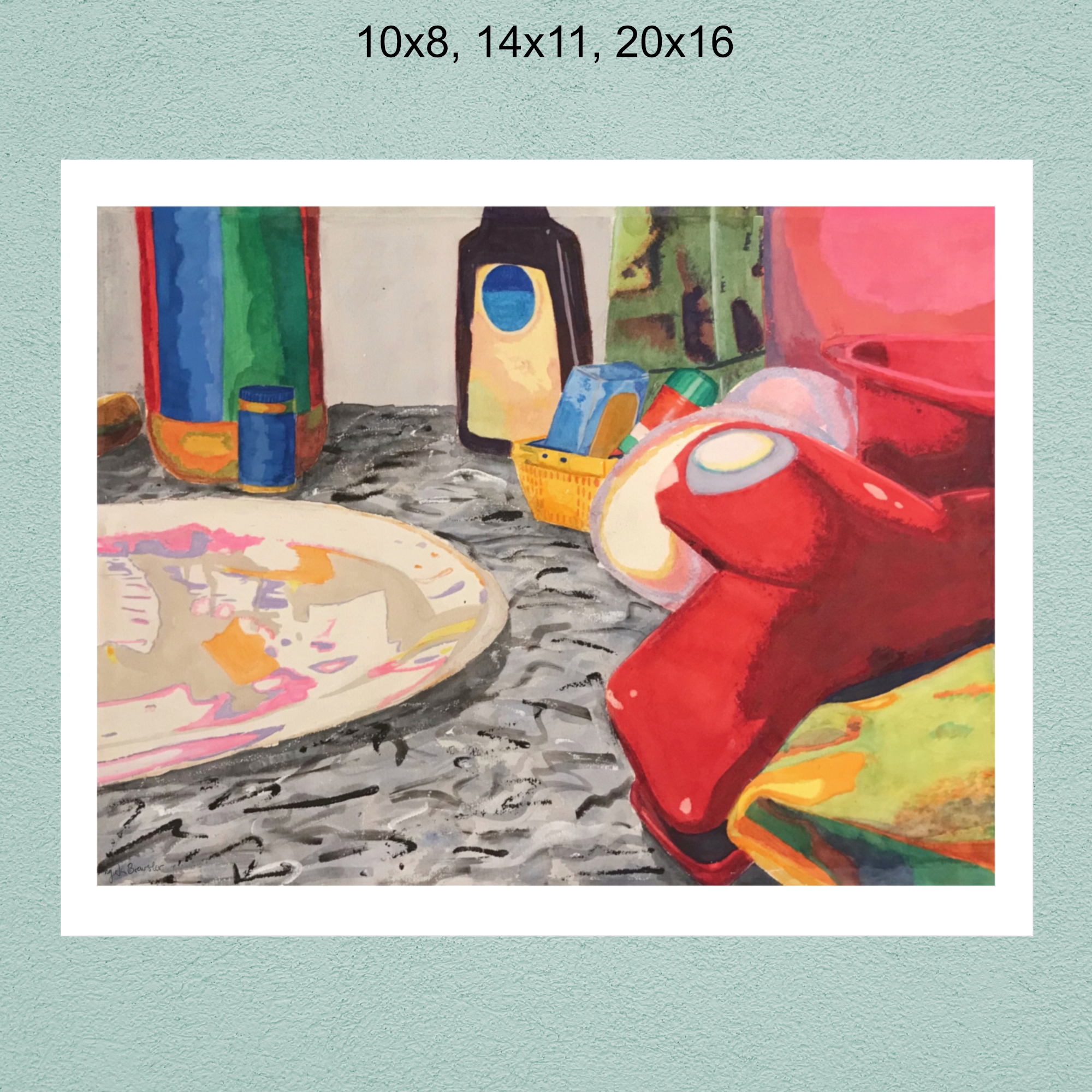 Saturated Baking Scene Archival Matte Print product thumbnail image