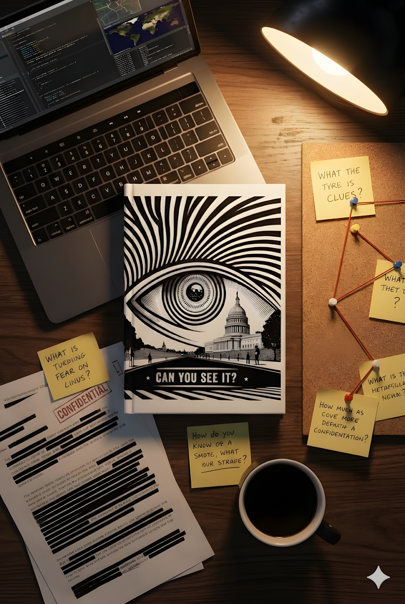 "Can You See It?" Surveillance State Journal | Conspiracy Theory | Luxury Occult Hardcover Notebook | Esoteric Philosophy | Diary for Truth Seekers product thumbnail image "Can You See It?" Surveillance State Journal | Conspiracy Theory | Luxury Occult Hardcover Notebook | Esoteric Philosophy | Diary for Truth Seekers product thumbnail image