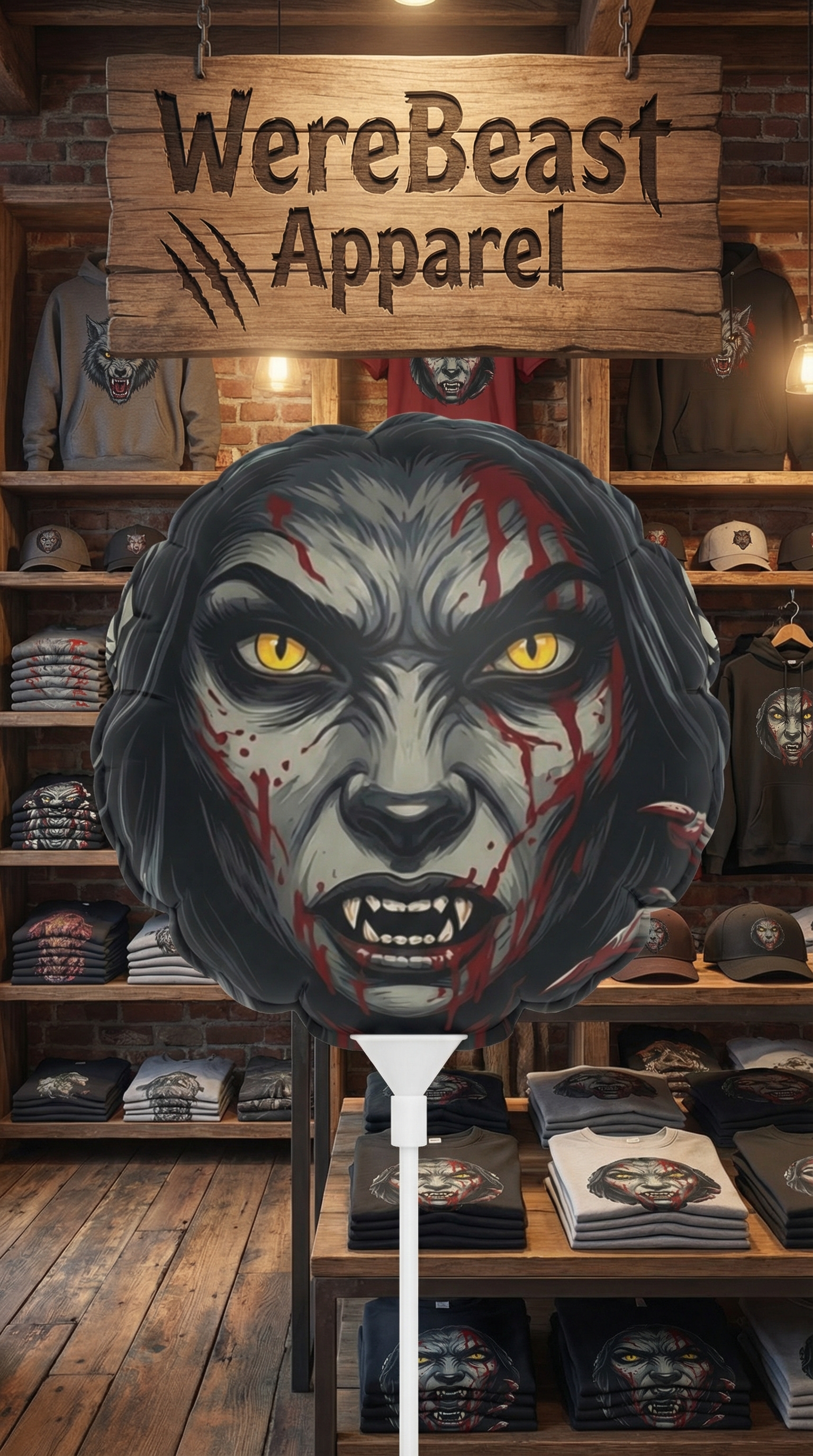 “Duality: Human &amp; Werewolf Balloon  product thumbnail image