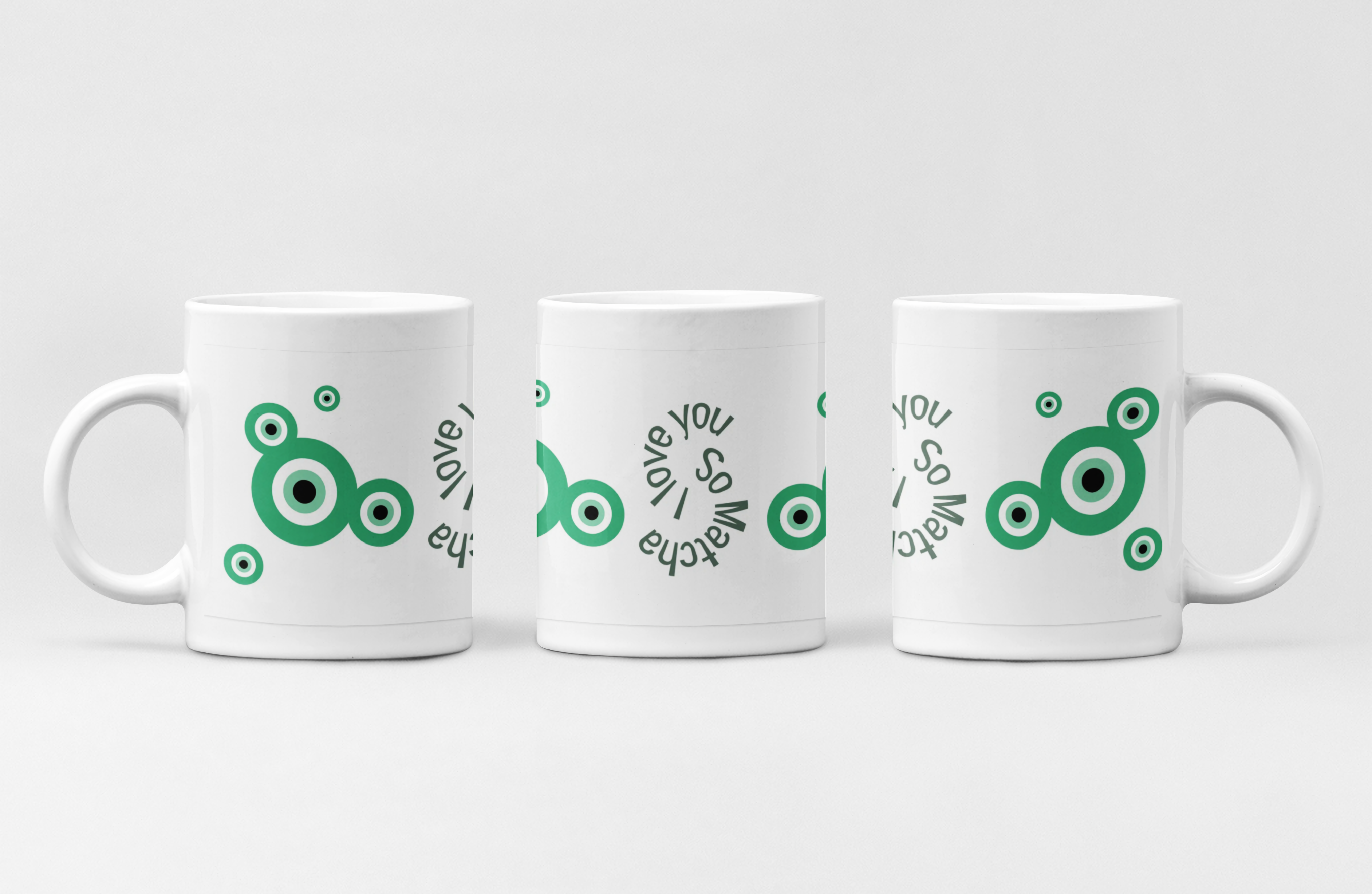 Color Morphing Mug — "I Love You So Matcha" 11oz product thumbnail image Color Morphing Mug — "I Love You So Matcha" 11oz product thumbnail image