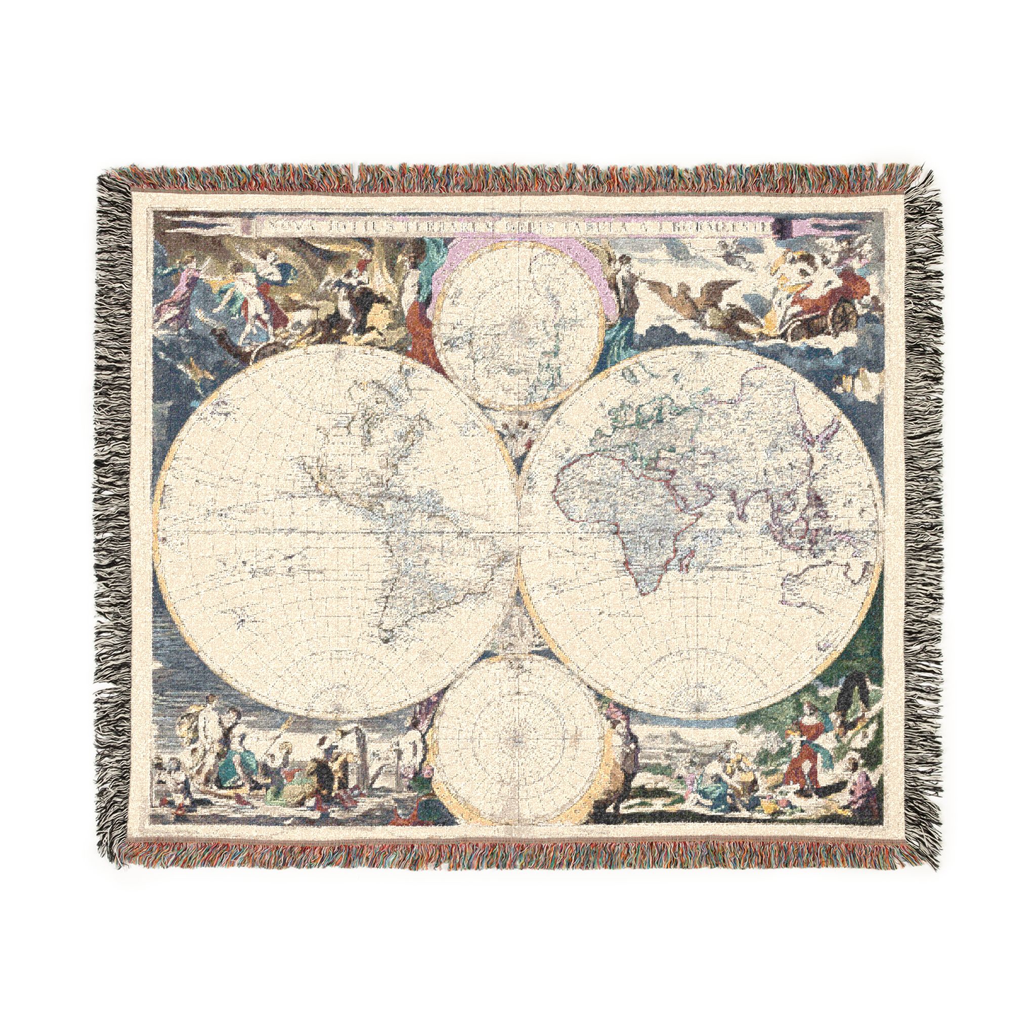 in case you get lost woven tapestry blanket