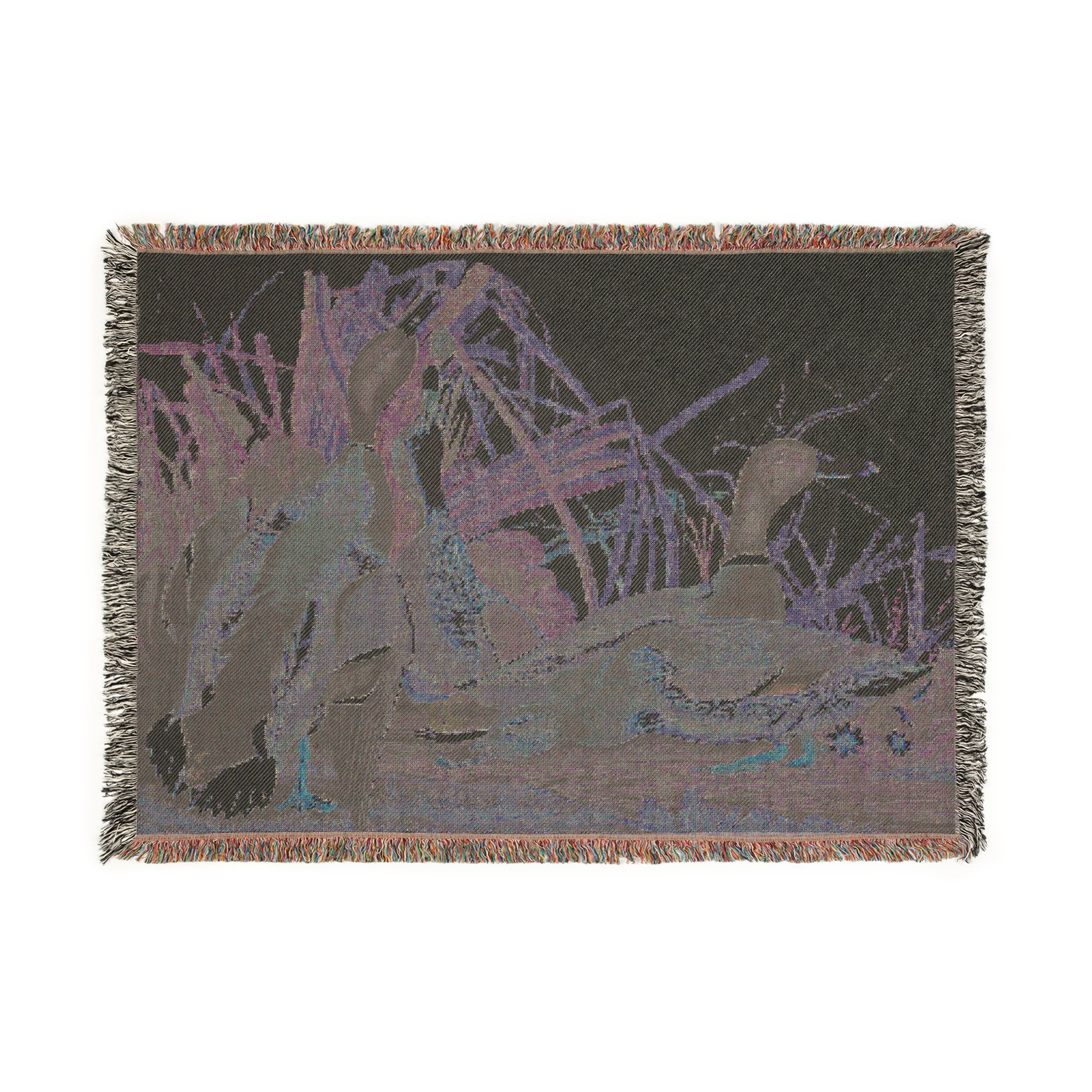 ducks being ducks woven tapestry blanket product thumbnail image
