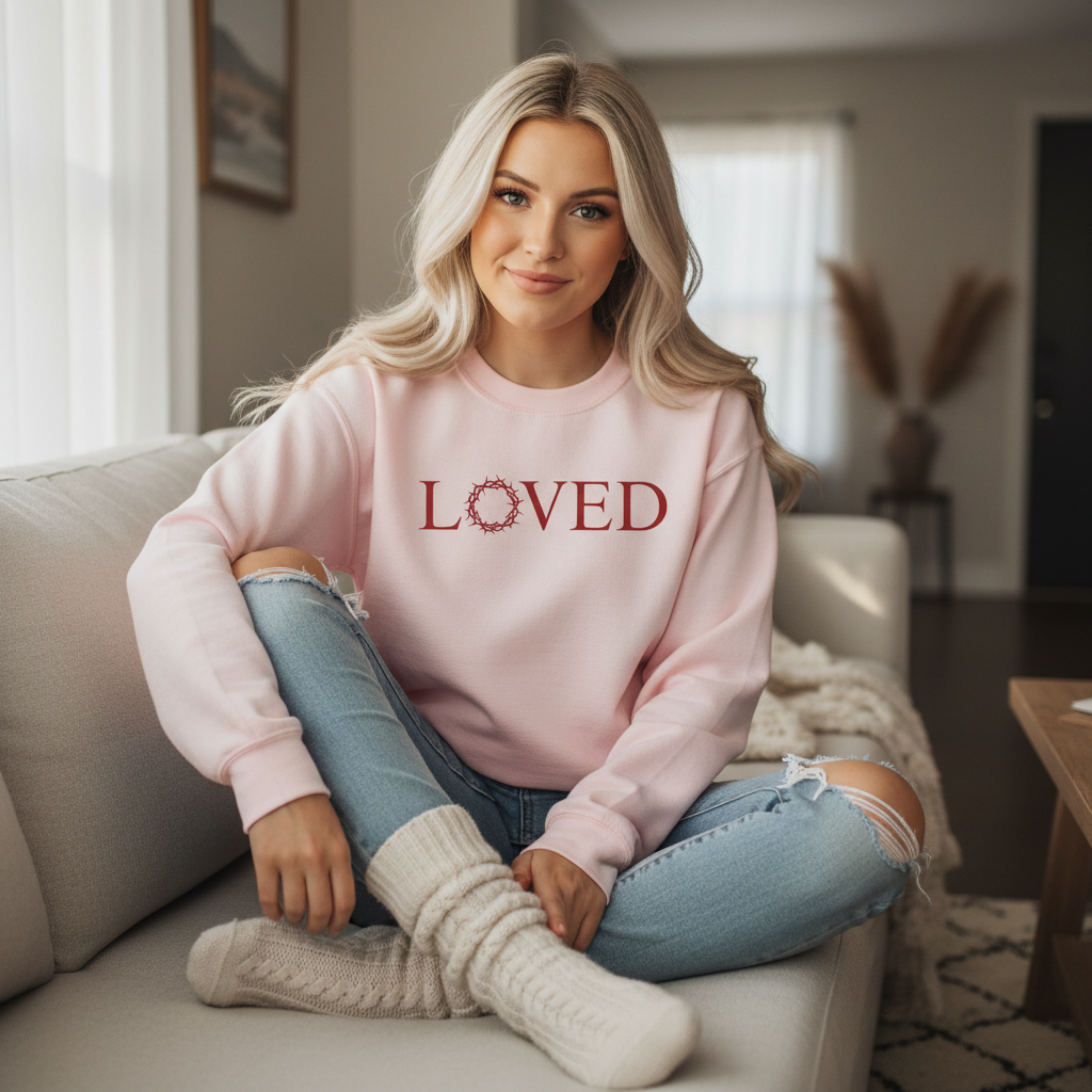 Loved – Crown of Thorns Sweatshirt product thumbnail image