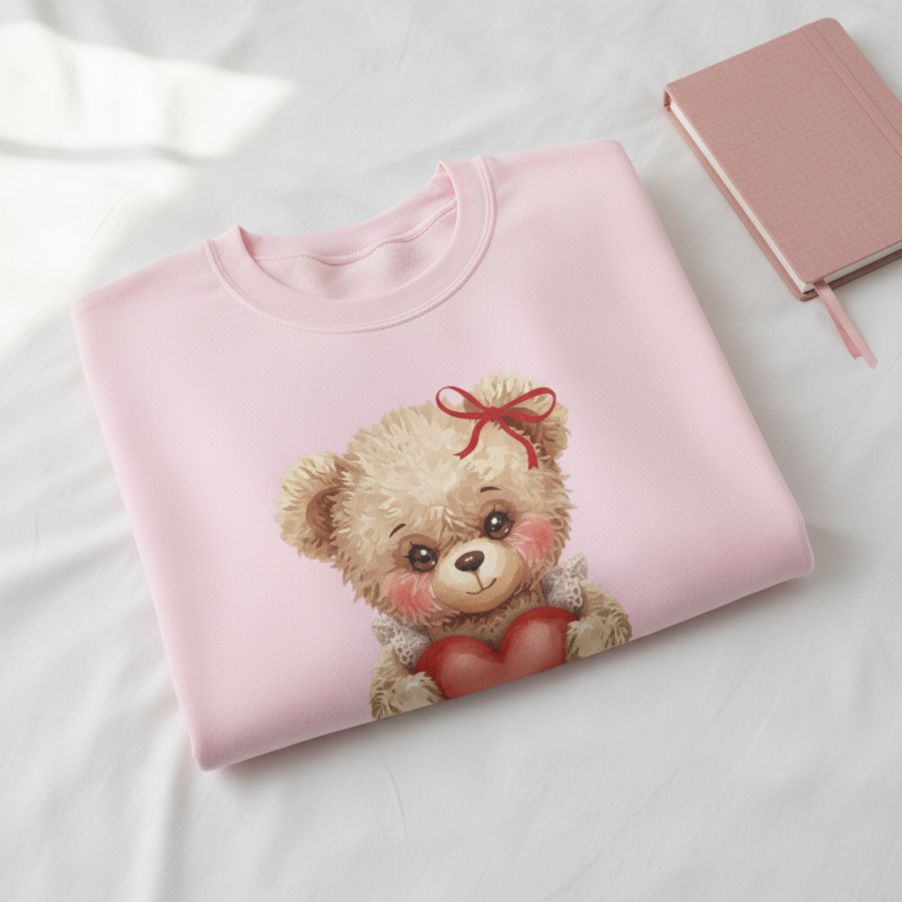 “Jesus Loves You” Teddy Bear Sweatshirt product thumbnail image
