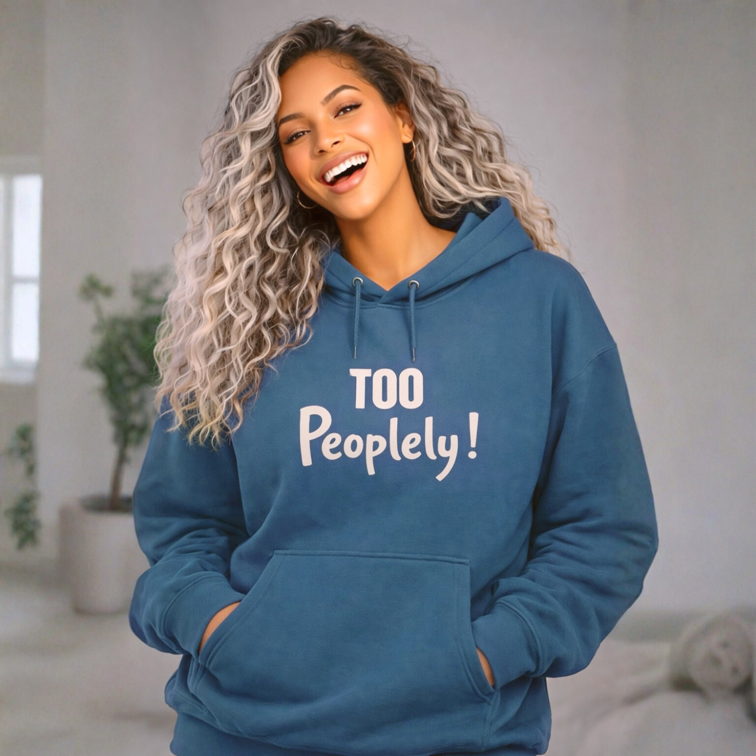Hoodie — "Too Peoplely!" Funny Introvert Anti-Social Pullover product thumbnail image Hoodie — "Too Peoplely!" Funny Introvert Anti-Social Pullover product thumbnail image