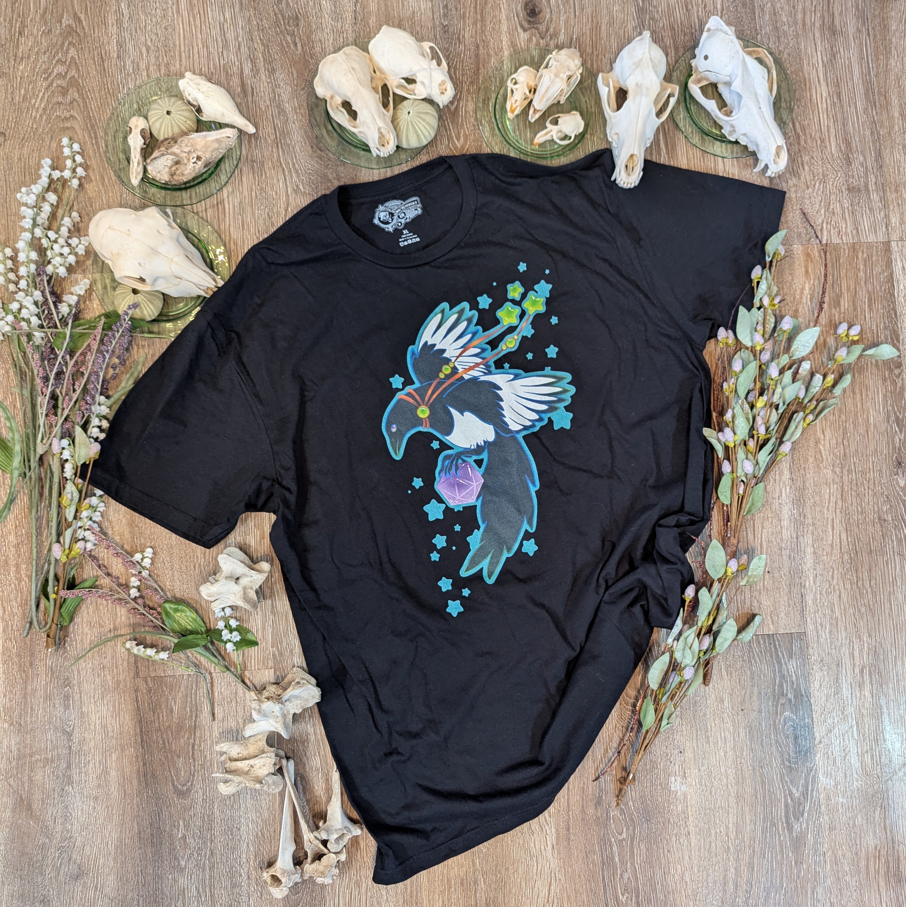 Dice Magpie Unisex Softstyle T-Shirt product thumbnail image