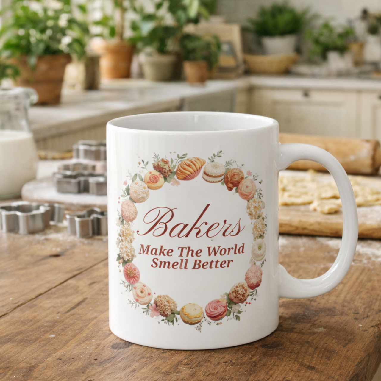 Bakers Make the World Smell Better — Ceramic Mug (11oz) product thumbnail image Bakers Make the World Smell Better — Ceramic Mug (11oz) product thumbnail image