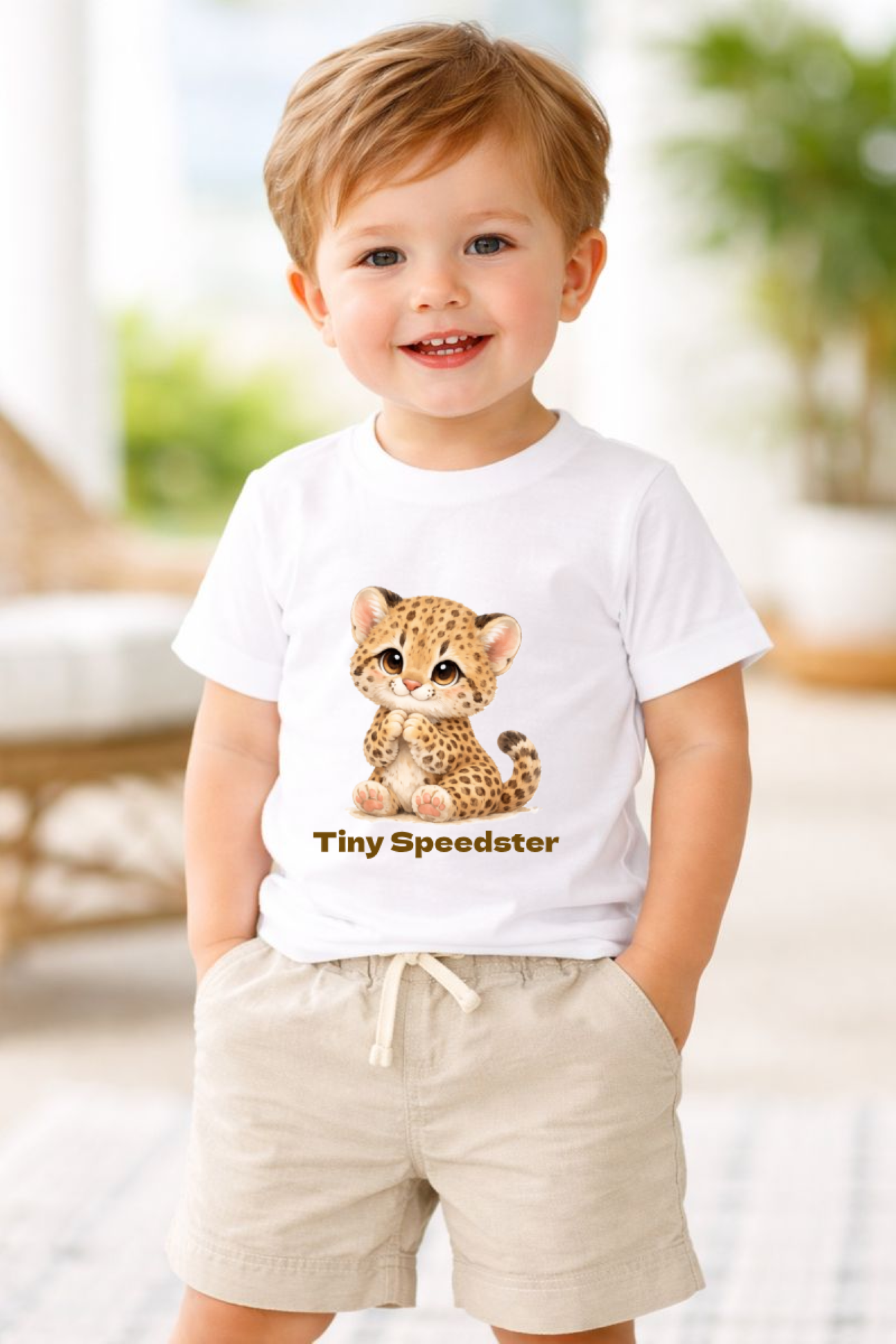 Toddler Tee — Cute Baby Cheetah "Tiny Speedster" Graphic Shirt product thumbnail image Toddler Tee — Cute Baby Cheetah "Tiny Speedster" Graphic Shirt product thumbnail image