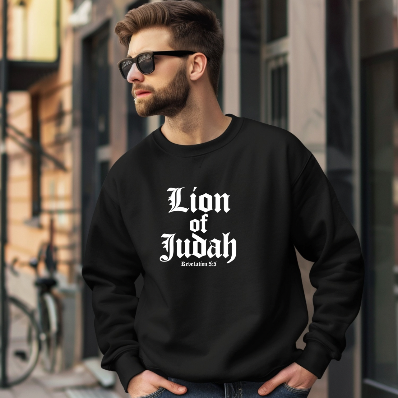 Lion of Judah Christian Gildan Unisex Sweatshirt | Crewneck Pullover | Christian Gift product thumbnail image Lion of Judah Christian Gildan Unisex Sweatshirt | Crewneck Pullover | Christian Gift product thumbnail image
