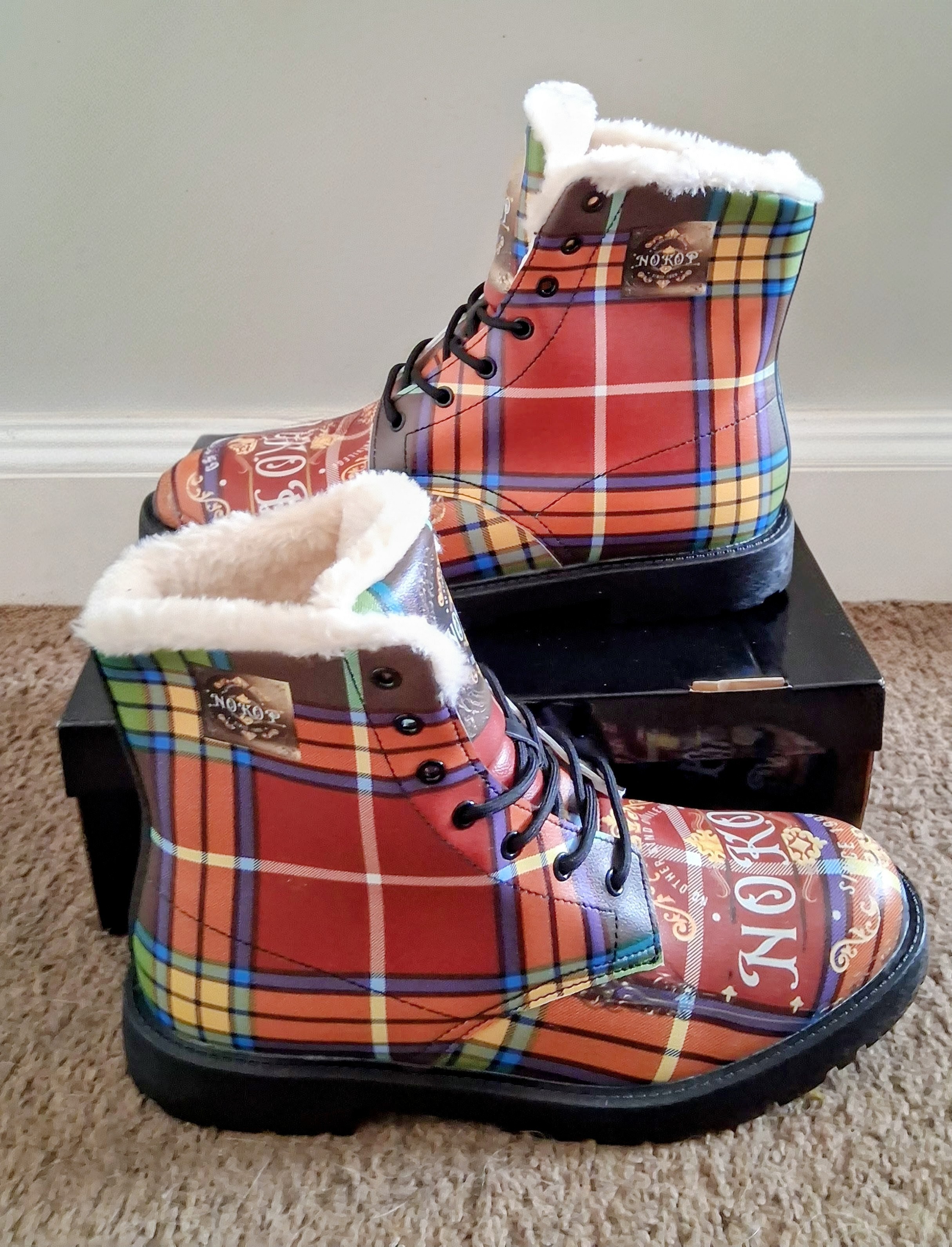 Nokop Men's Fur and Leather Boots