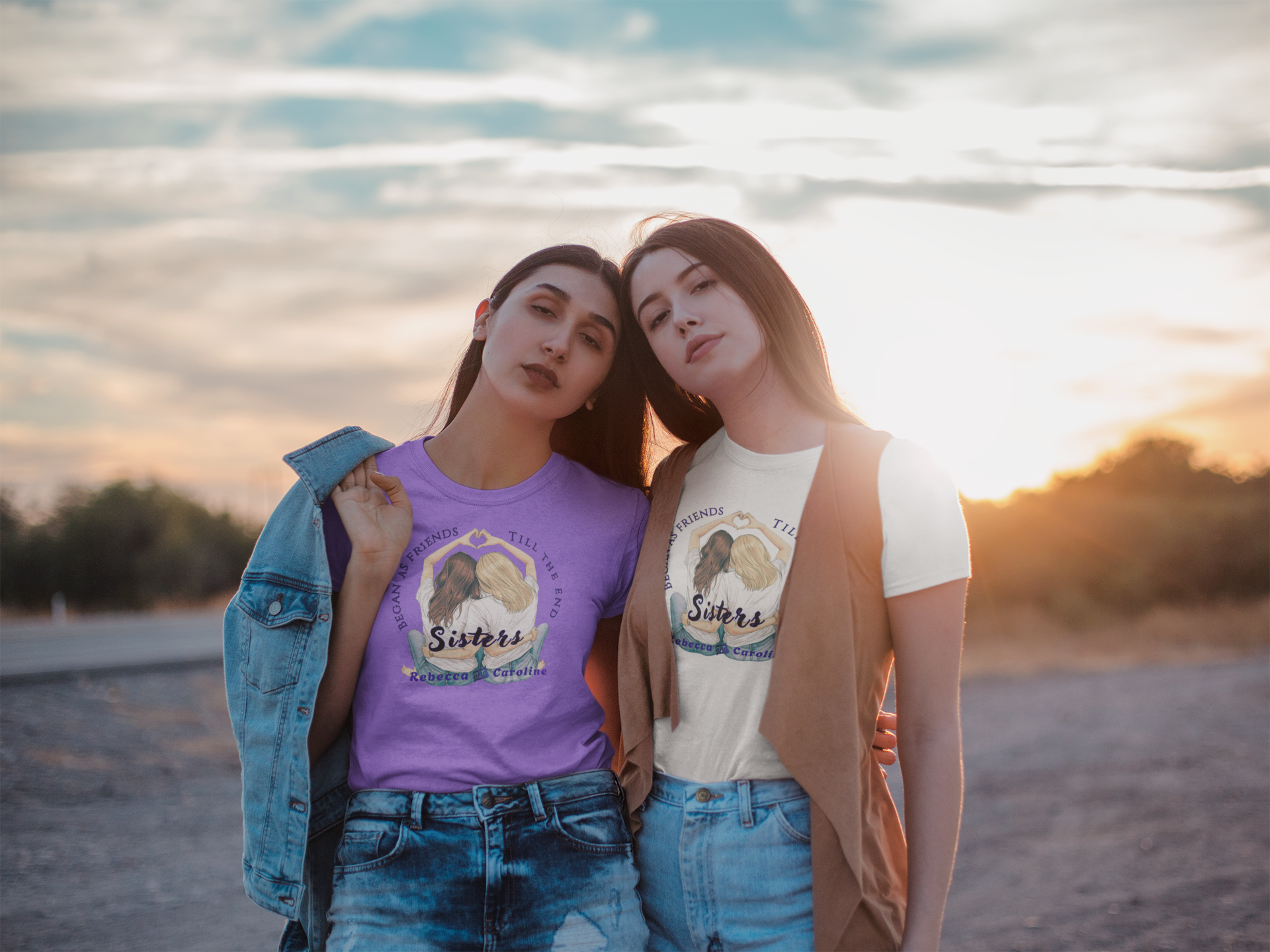 " Sisters to the End " Personalized Graphic T‑Shirt product thumbnail image