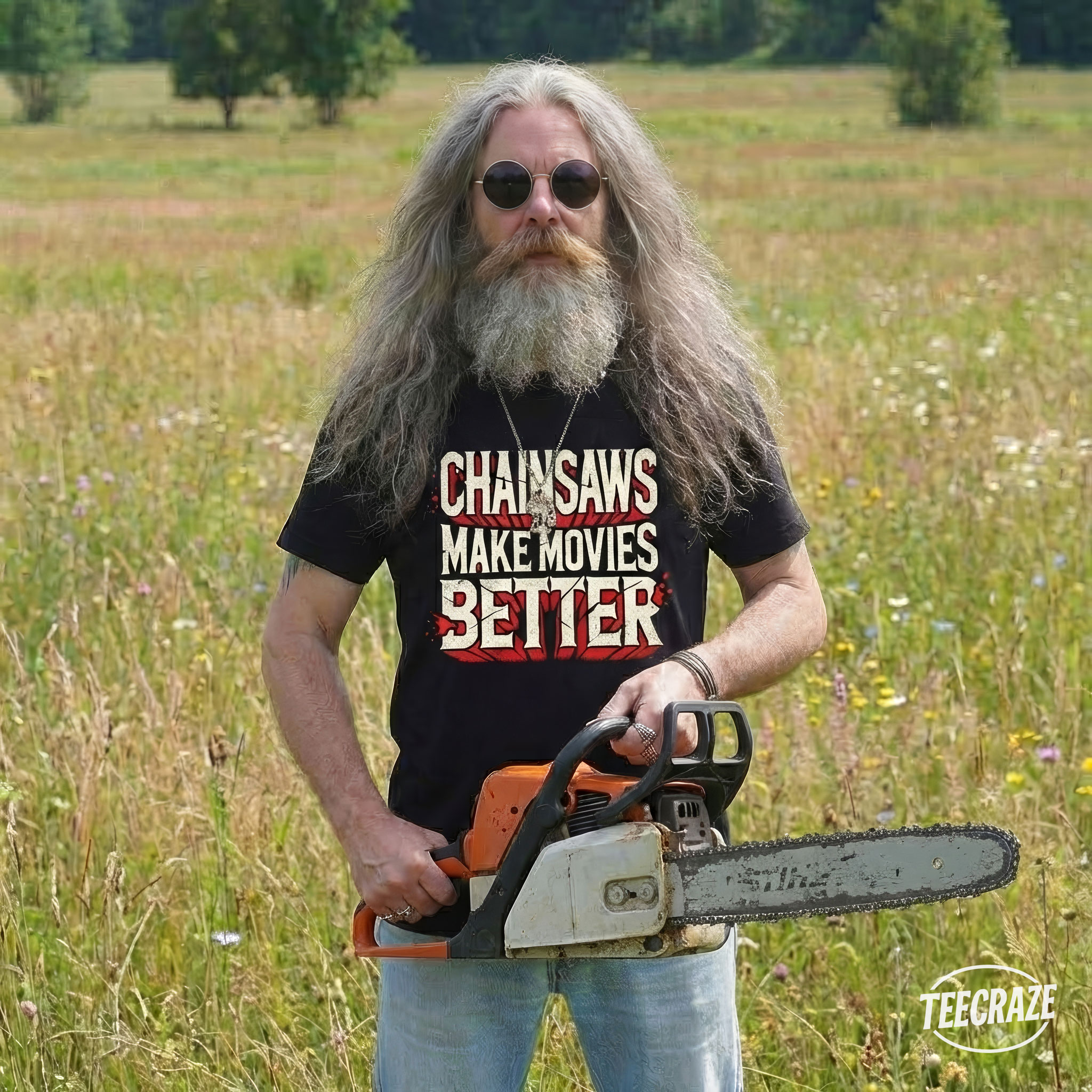 Chainsaws Make Movies Better – Horror Fan Statement Unisex T-Shirt product thumbnail image Chainsaws Make Movies Better – Horror Fan Statement Unisex T-Shirt product thumbnail image