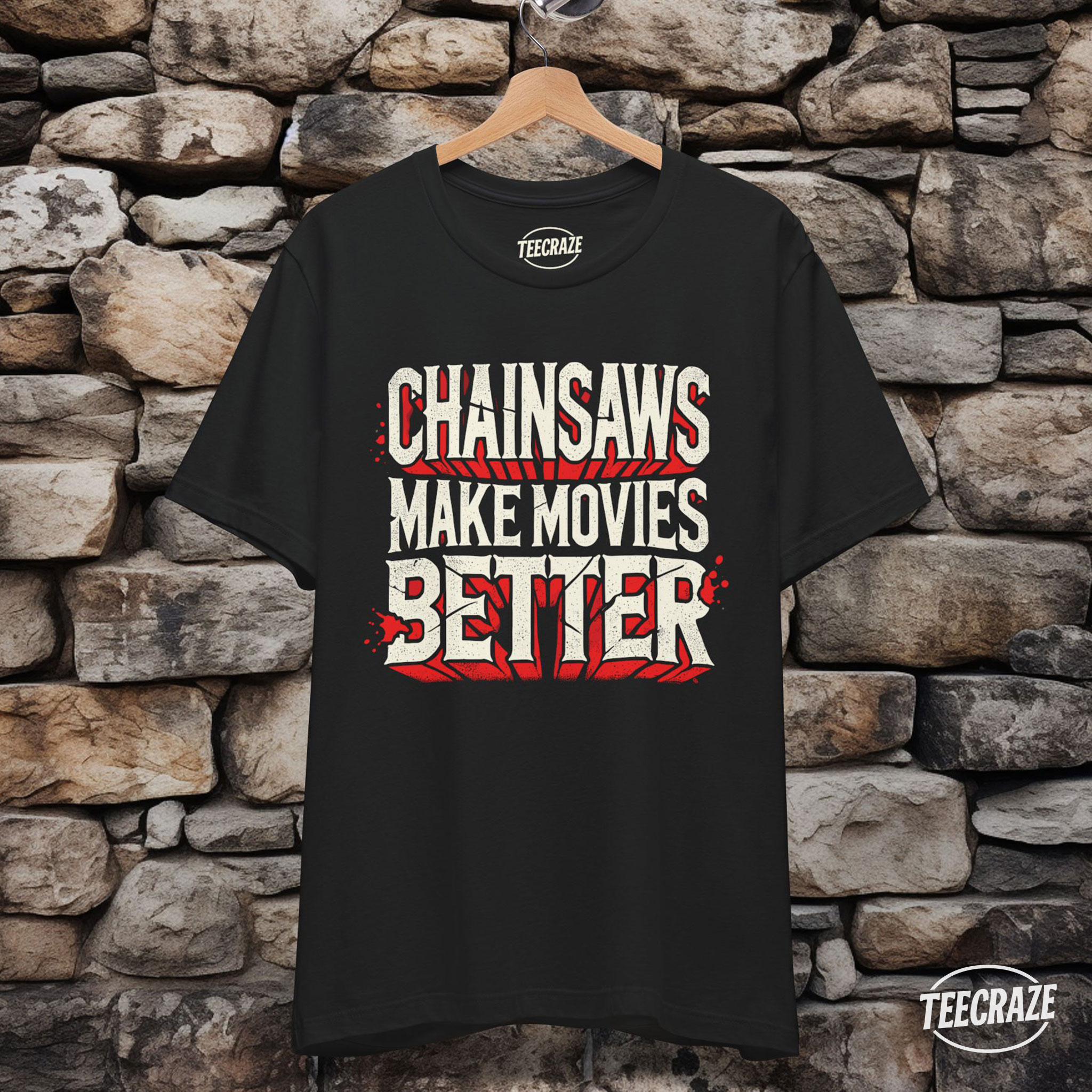 Chainsaws Make Movies Better – Horror Fan Statement Unisex T-Shirt product thumbnail image