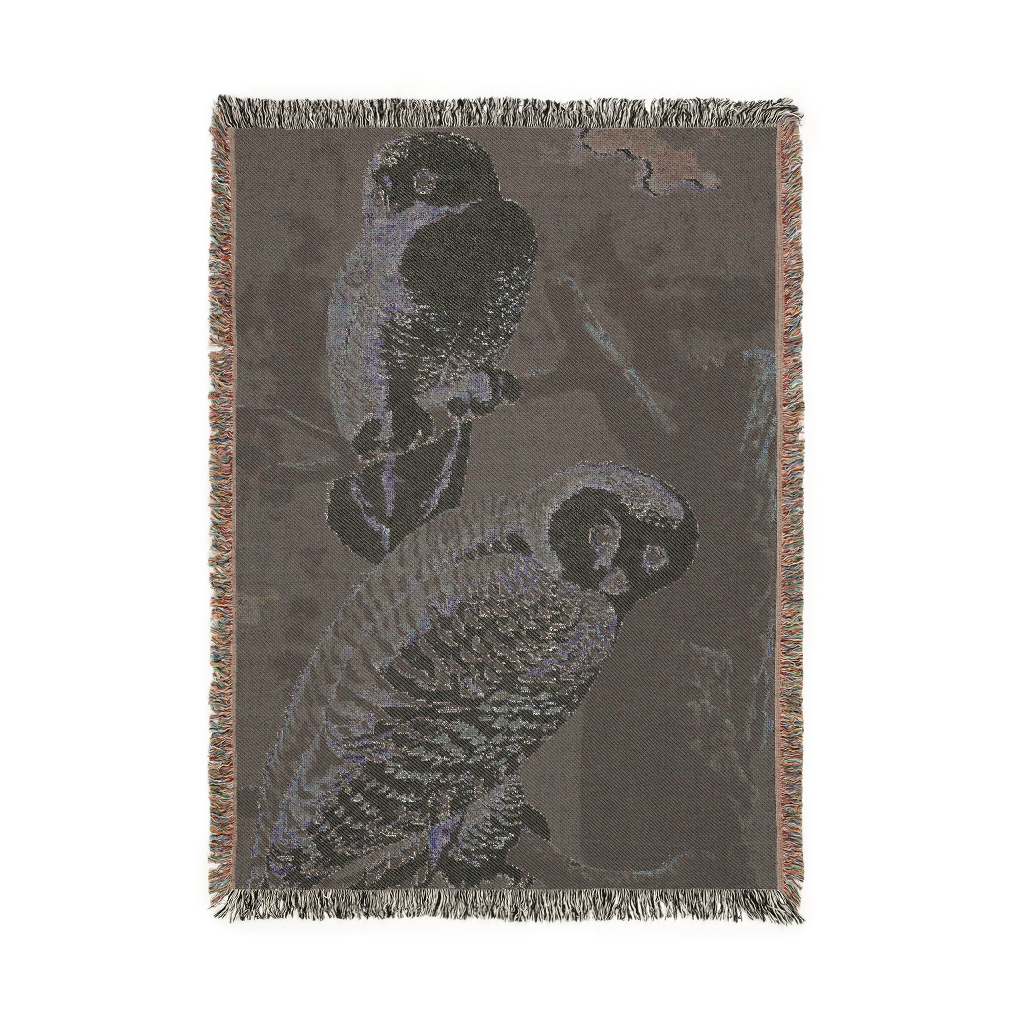 owl’s gaze duet woven tapestry blanket product thumbnail image