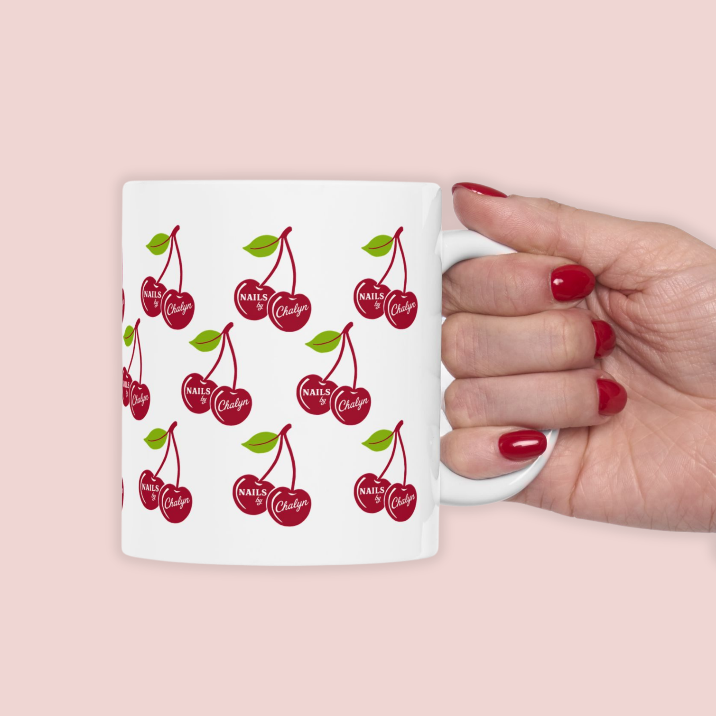 Retro Cherry Logo Ceramic Coffee Cup (11oz) product thumbnail image Retro Cherry Logo Ceramic Coffee Cup (11oz) product thumbnail image